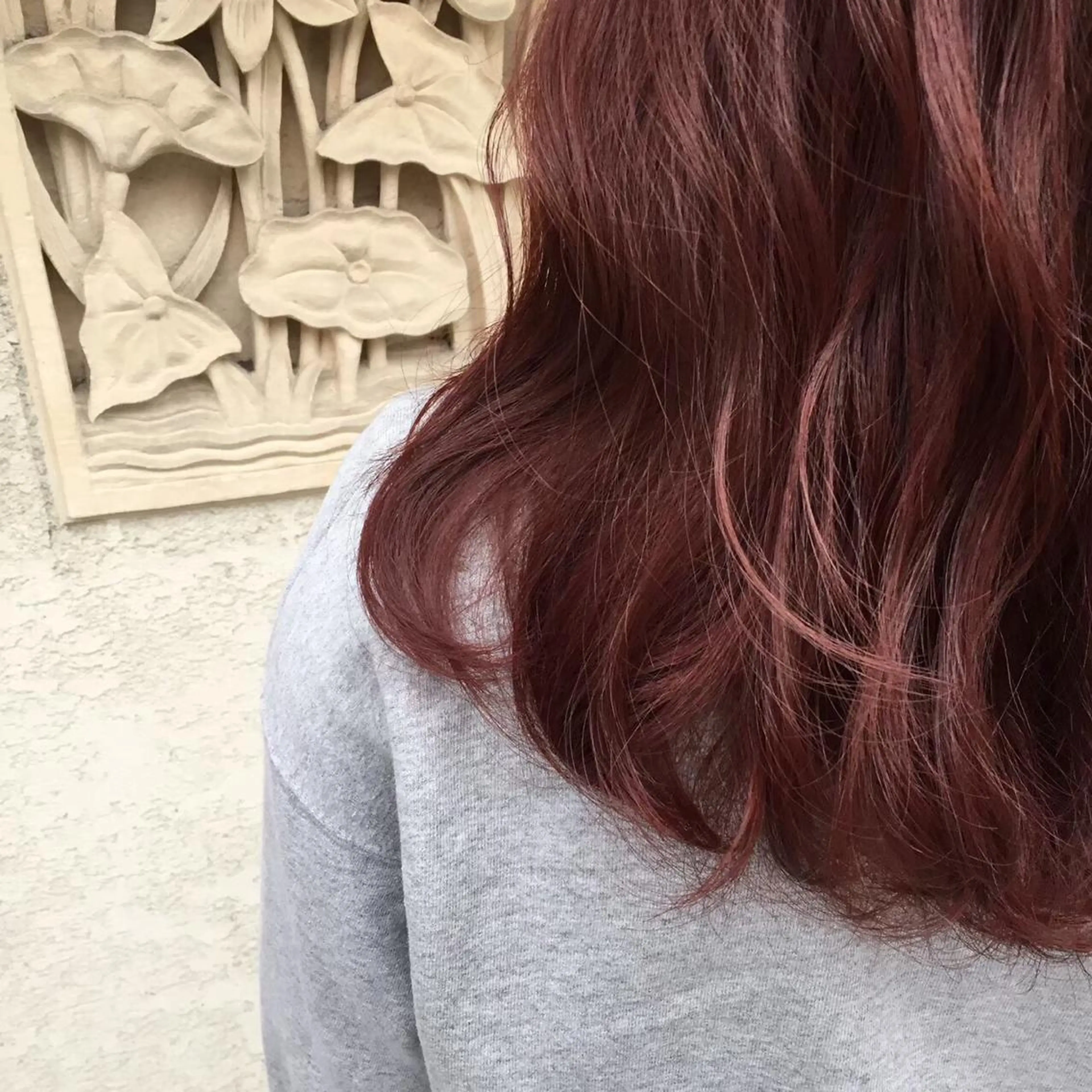 ロング カラー ヘアアレンジ ピンクカラー カット ヘアカラー トリートメント 中津/柔らかカラー/ ナガオ　イズミのヘアスタイル