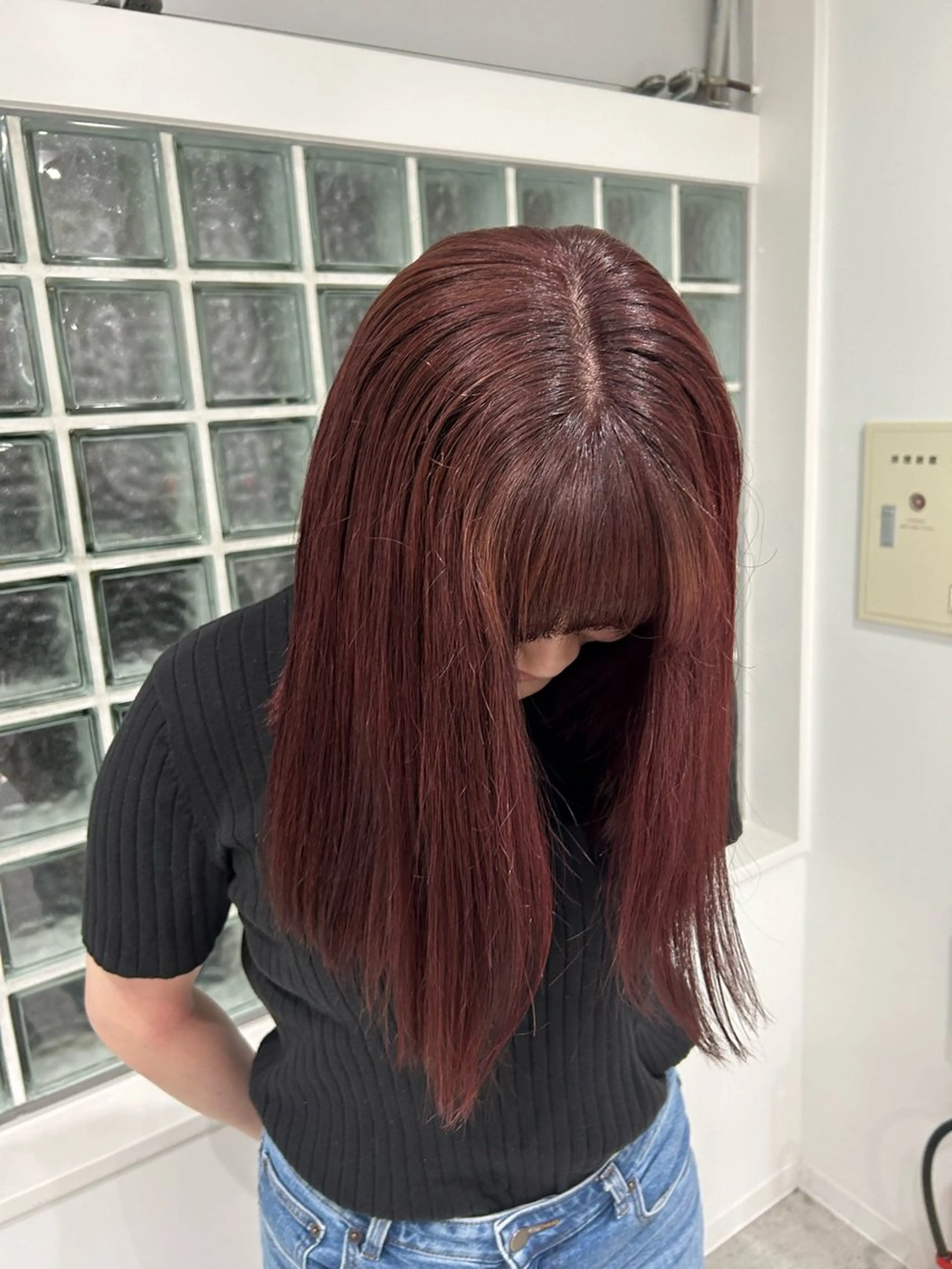 セミロング カラー 愛結 暖色カラー🎀🩰のヘアスタイル