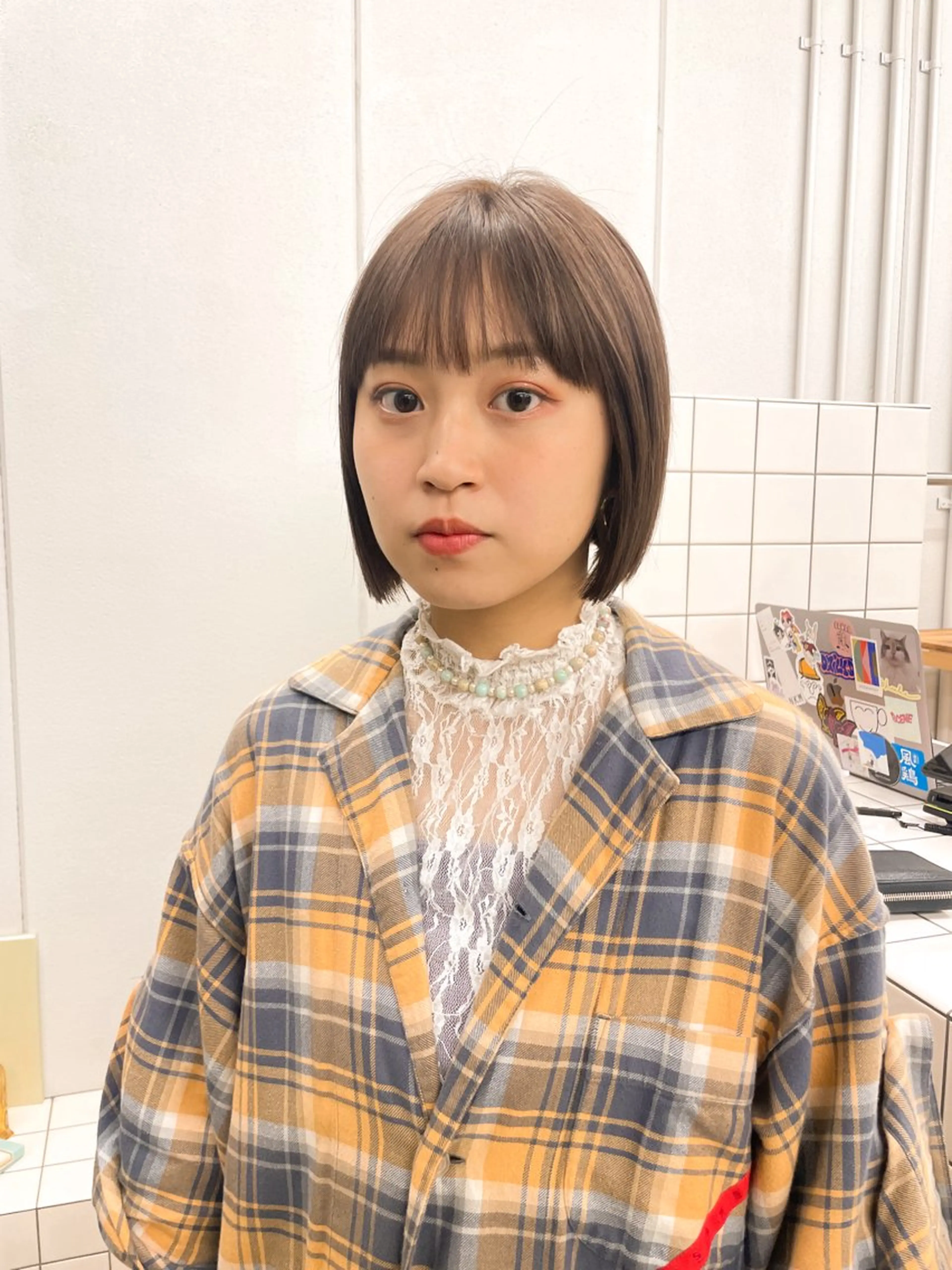 ショート カラー カット ヘアカラー トリートメント 関 京磨のヘアスタイル