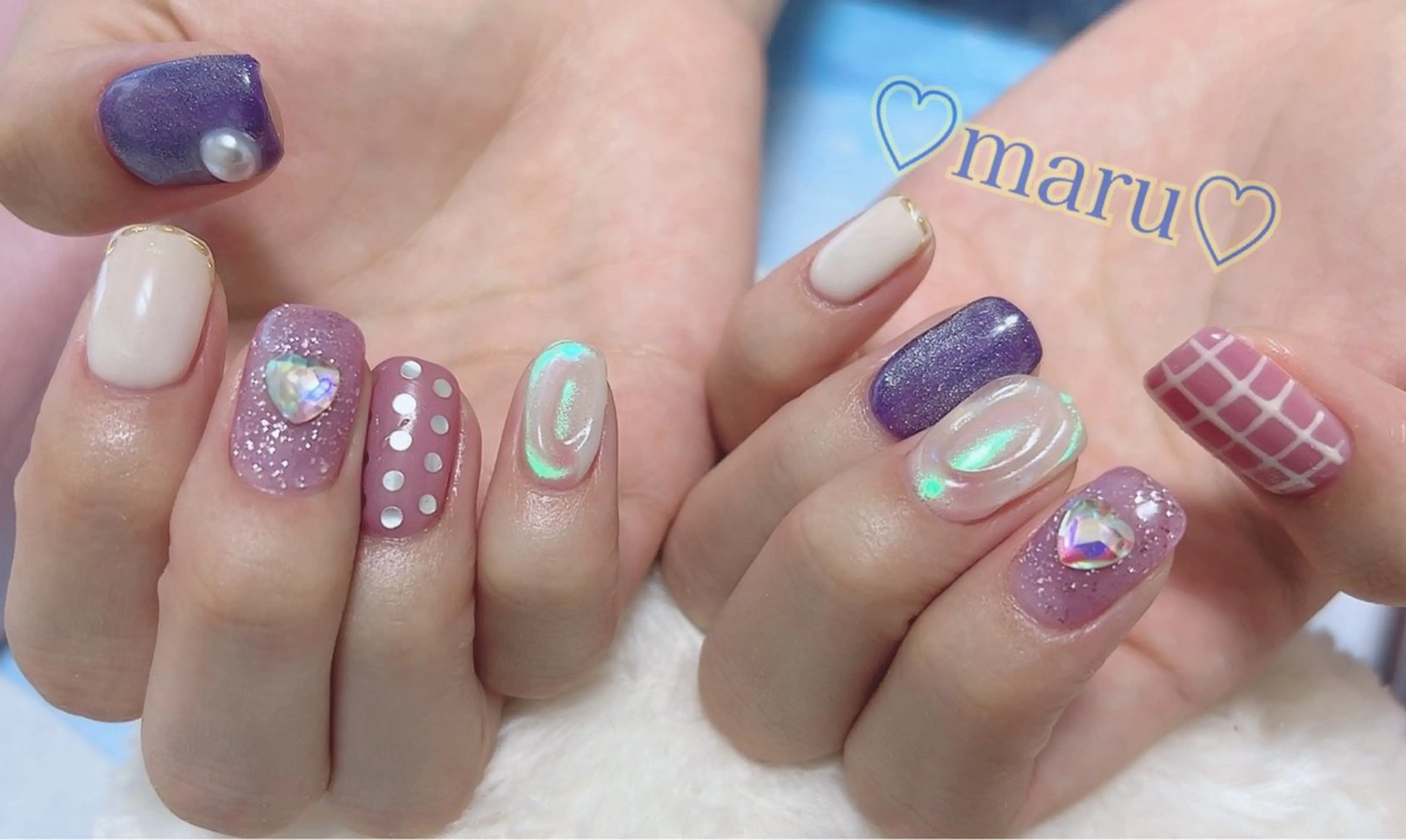 ネイル ハンドネイル フットネイル まるみ ♡のネイルデザイン