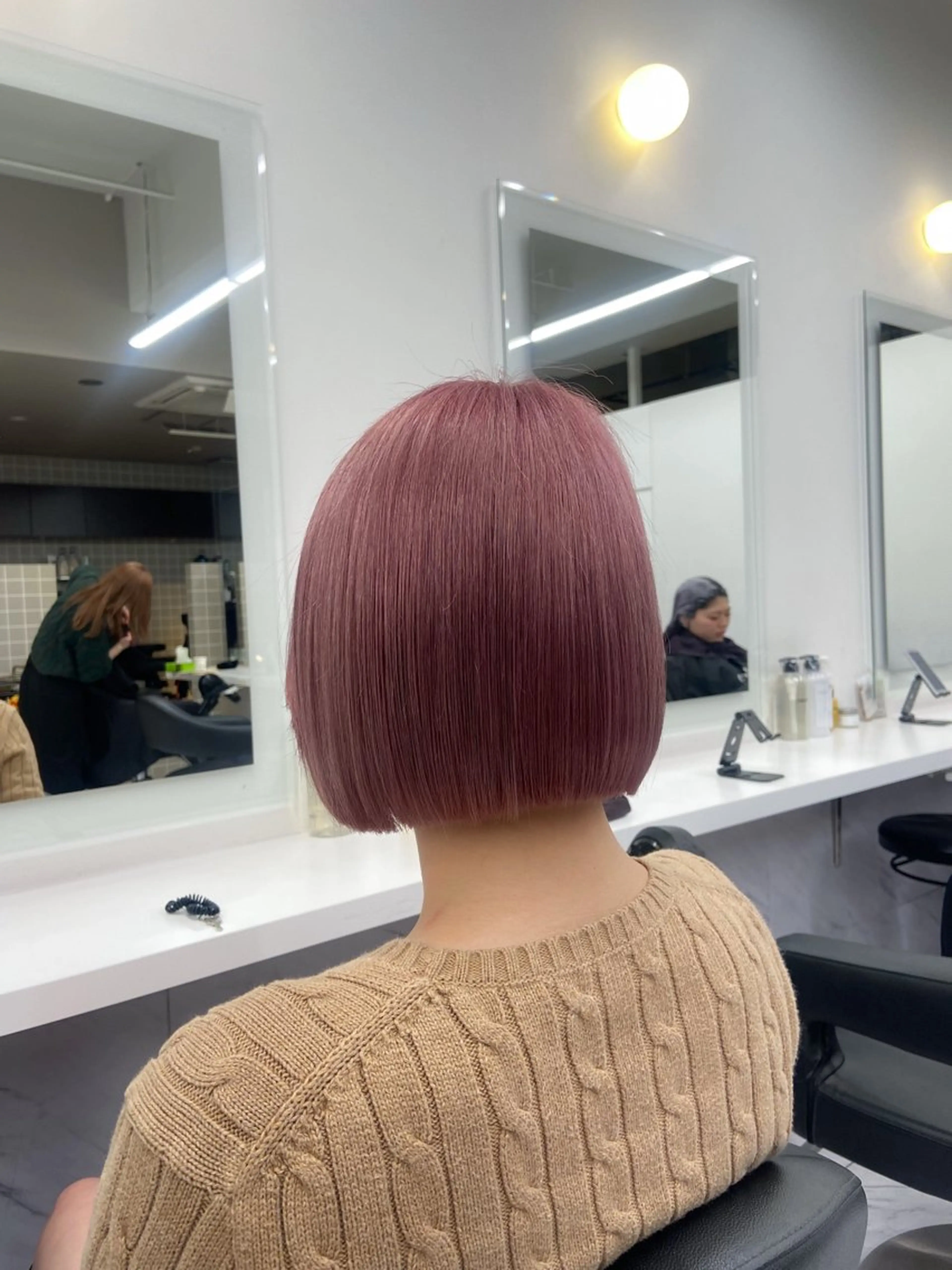 ショート カラー ヘアアレンジ ハイトーン/ボブ /misakiのヘアスタイル