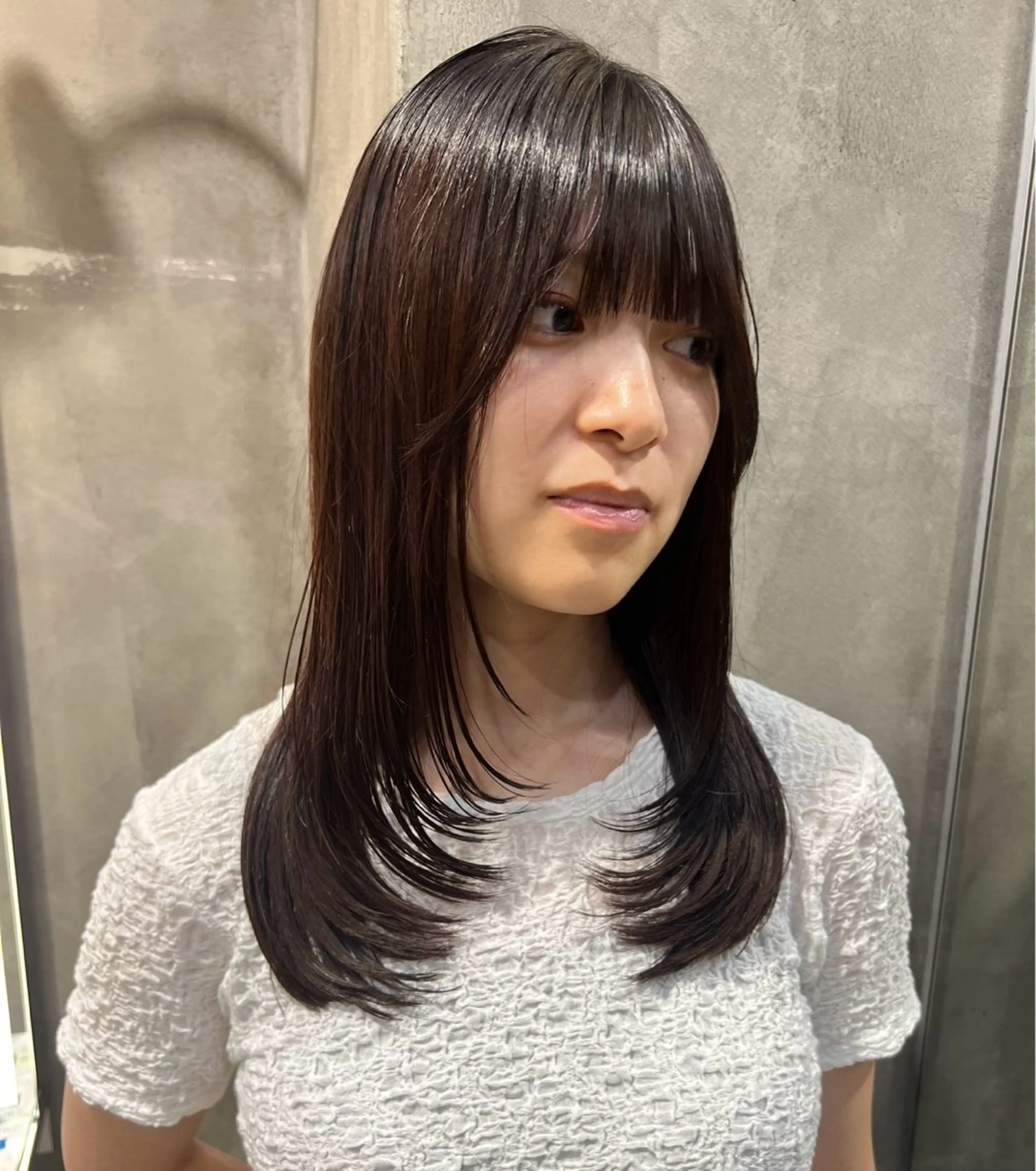 【レディース】レイヤーカット+ワンカラー+ロイヤルトリートメント🫧の写真