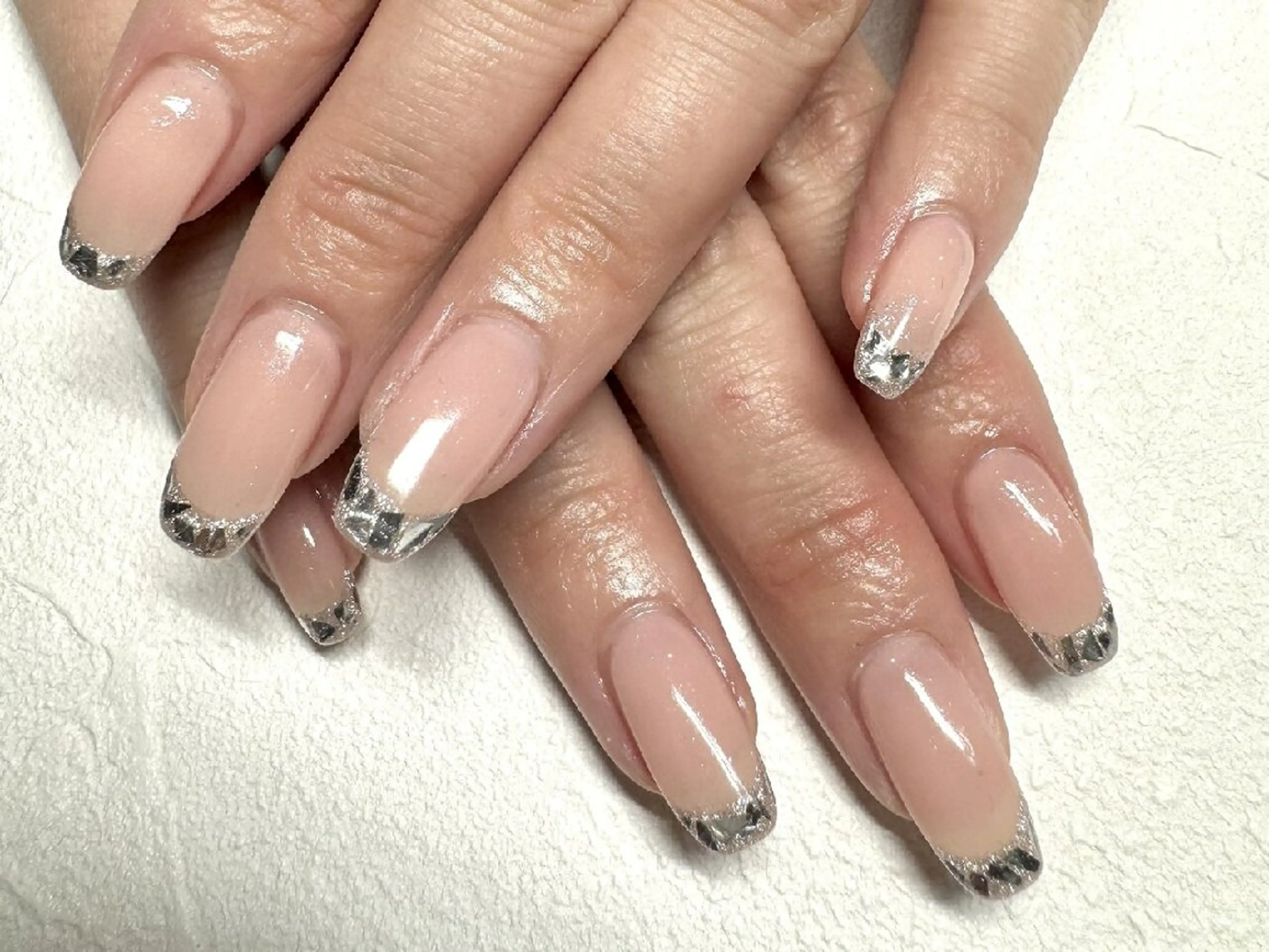 ネイル シンプルネイル 冬ネイル ハンドネイル JULIE NAILのネイルデザイン
