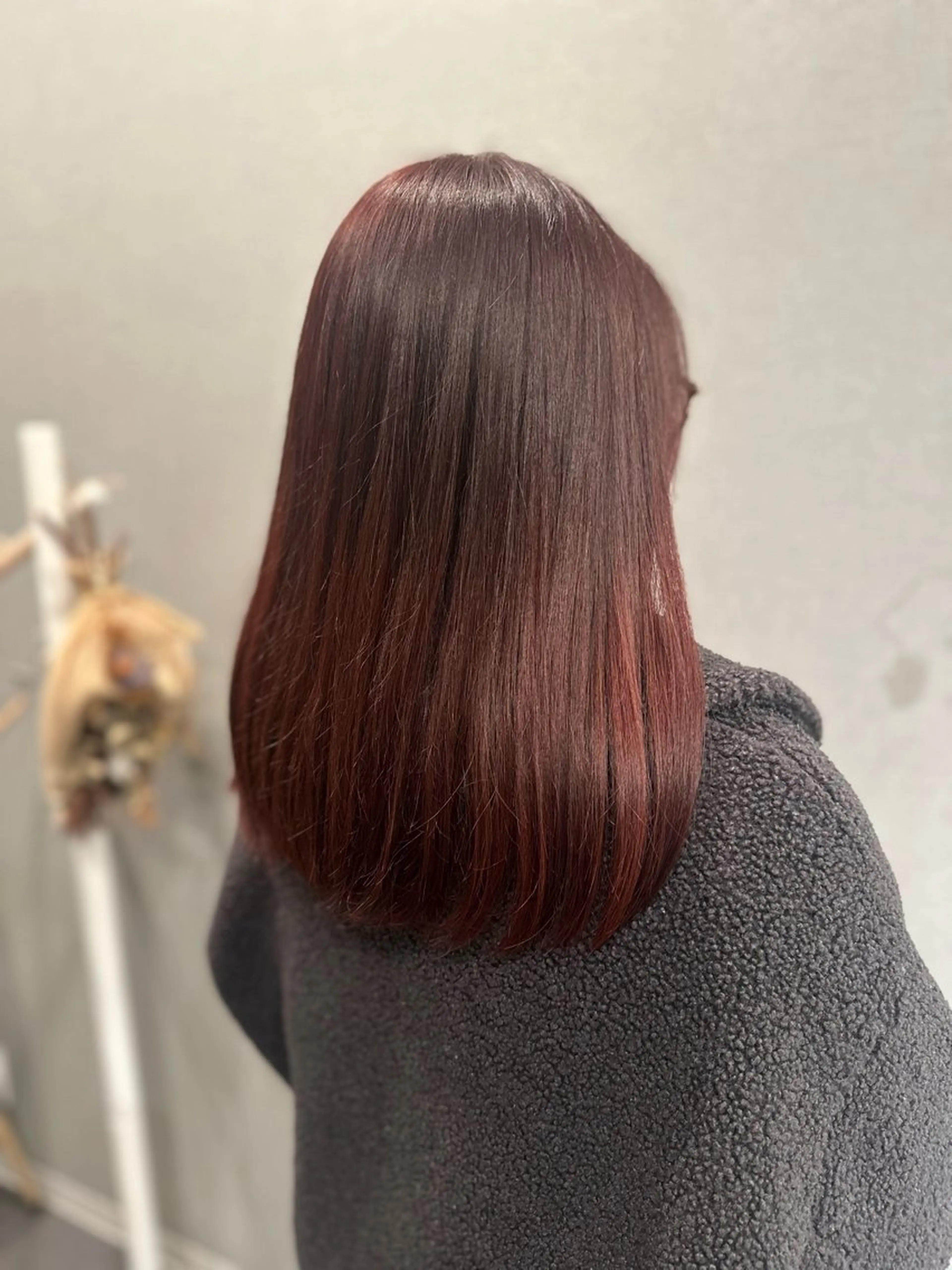 セミロング カラー ヘアカラー K Harukaのヘアスタイル