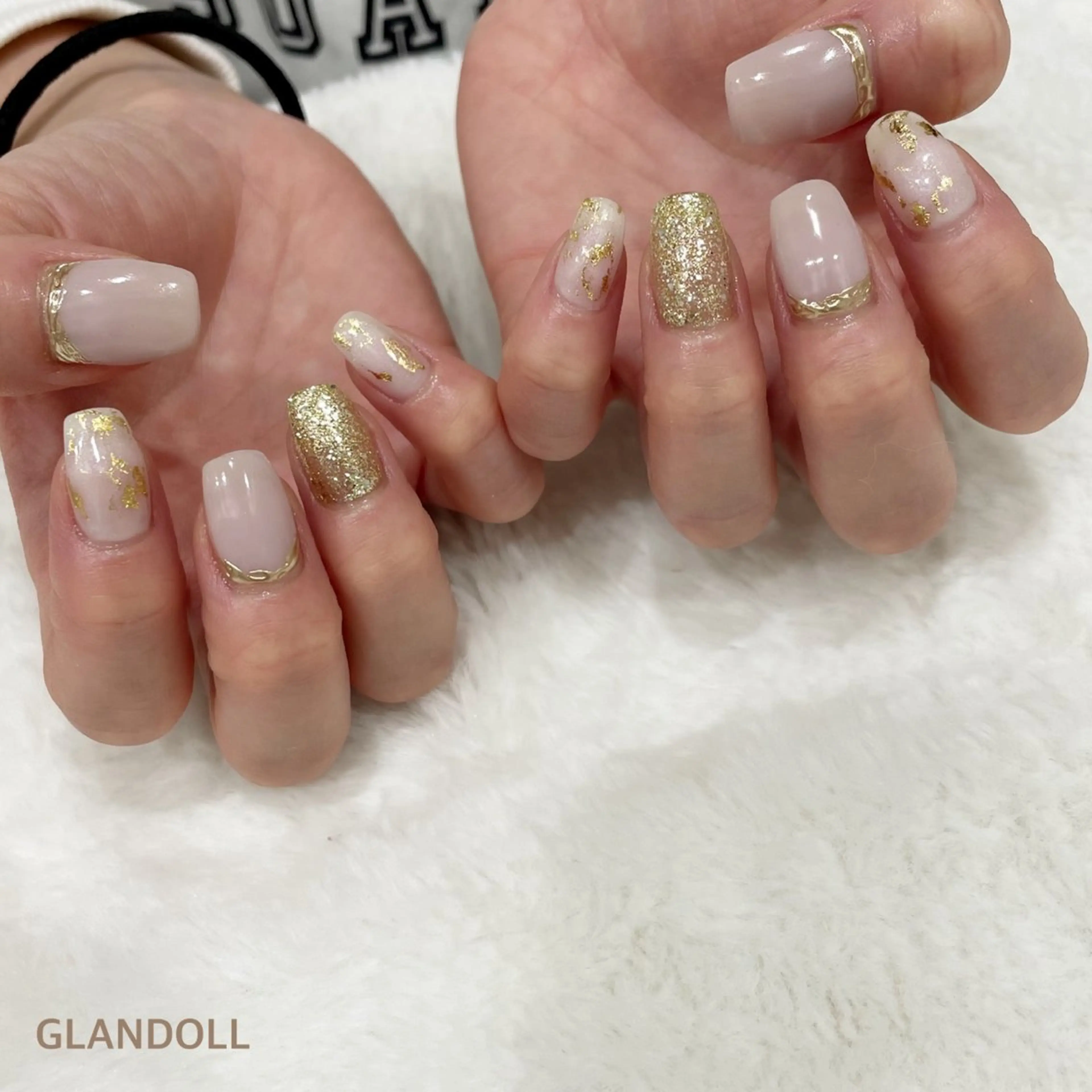 ネイル アートネイル ミラーネイル ハンドネイル GLANDOLL YURIのネイルデザイン