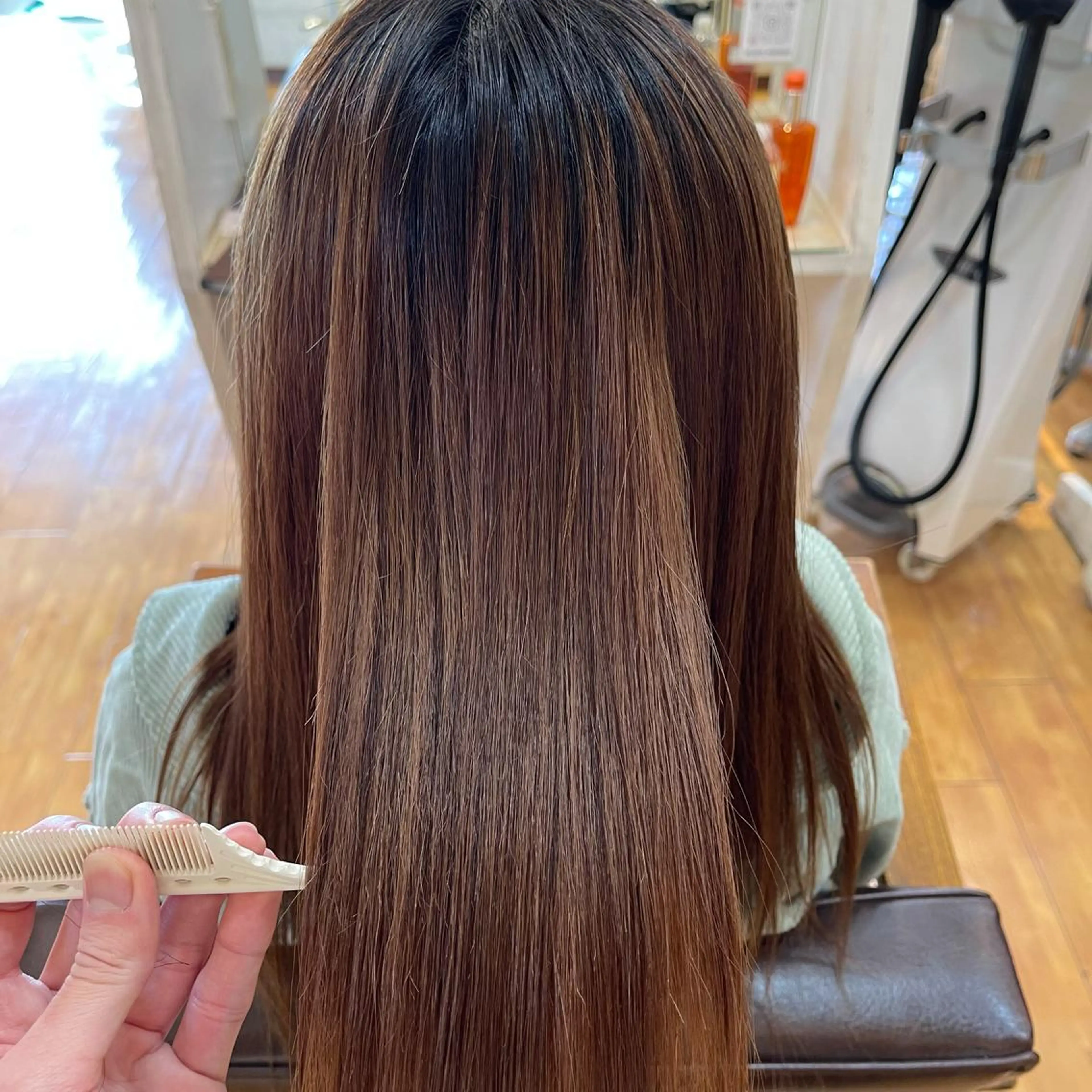 ロング 縮毛矯正 トリートメント BALANCE vivi バランス ヴィヴィ所属・梶谷 和希のヘアスタイル