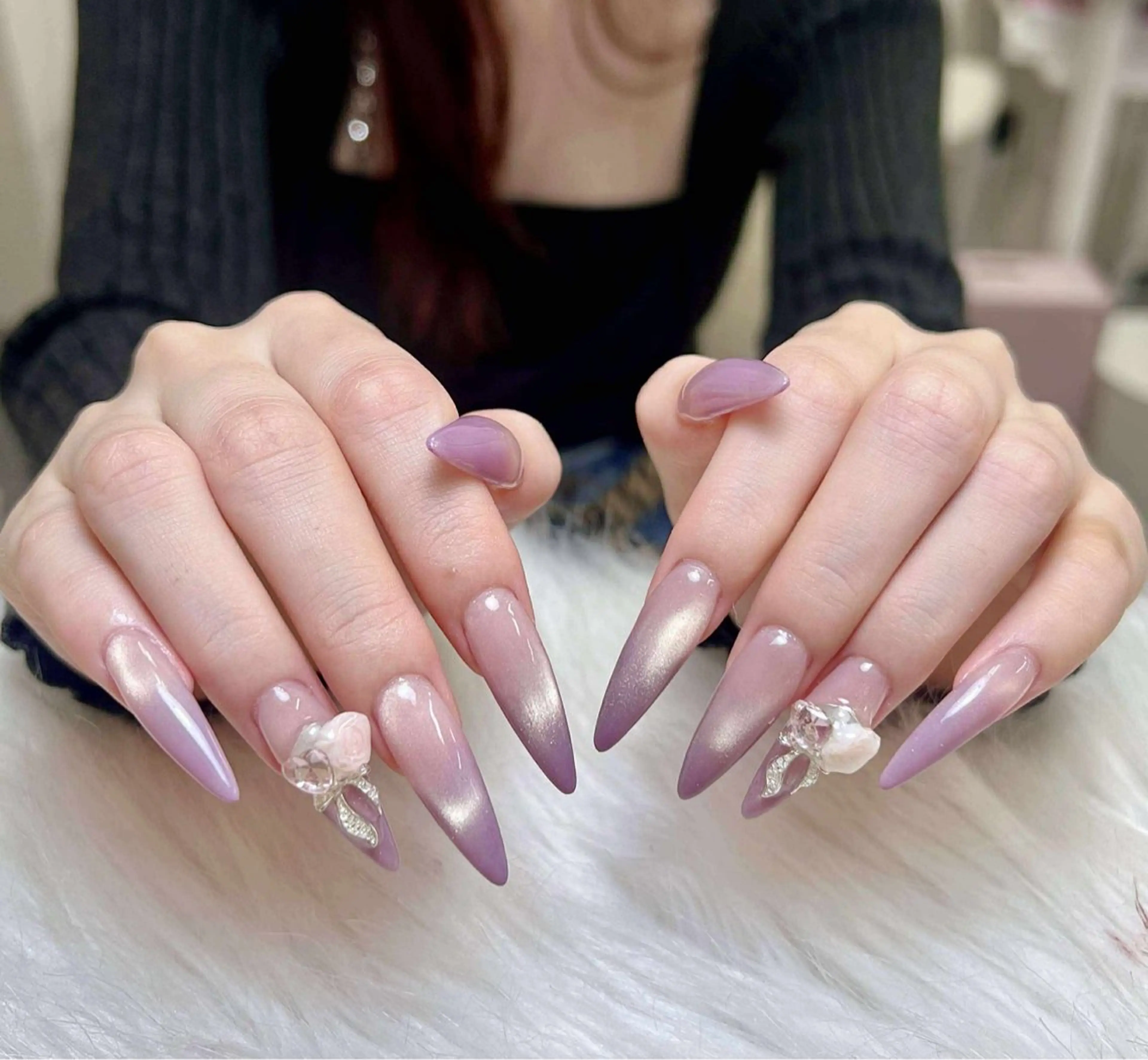 ネイル アートネイル 成人式 ジェルネイル ニュアンスネイル 夏ネイル ハンドネイル Nie Nail Shinokuboのネイルデザイン