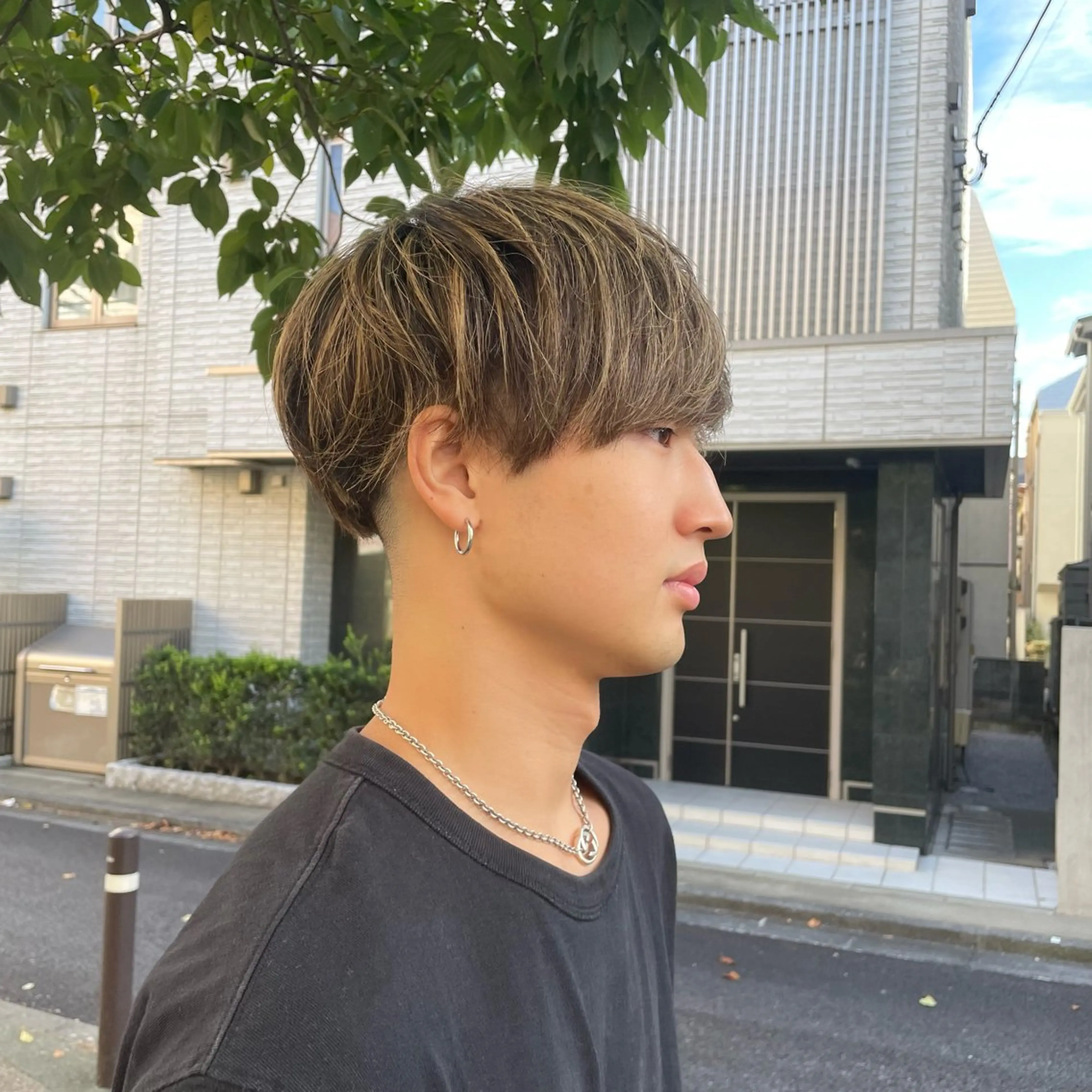 カラー メンズ 西村 友佑のヘアスタイル