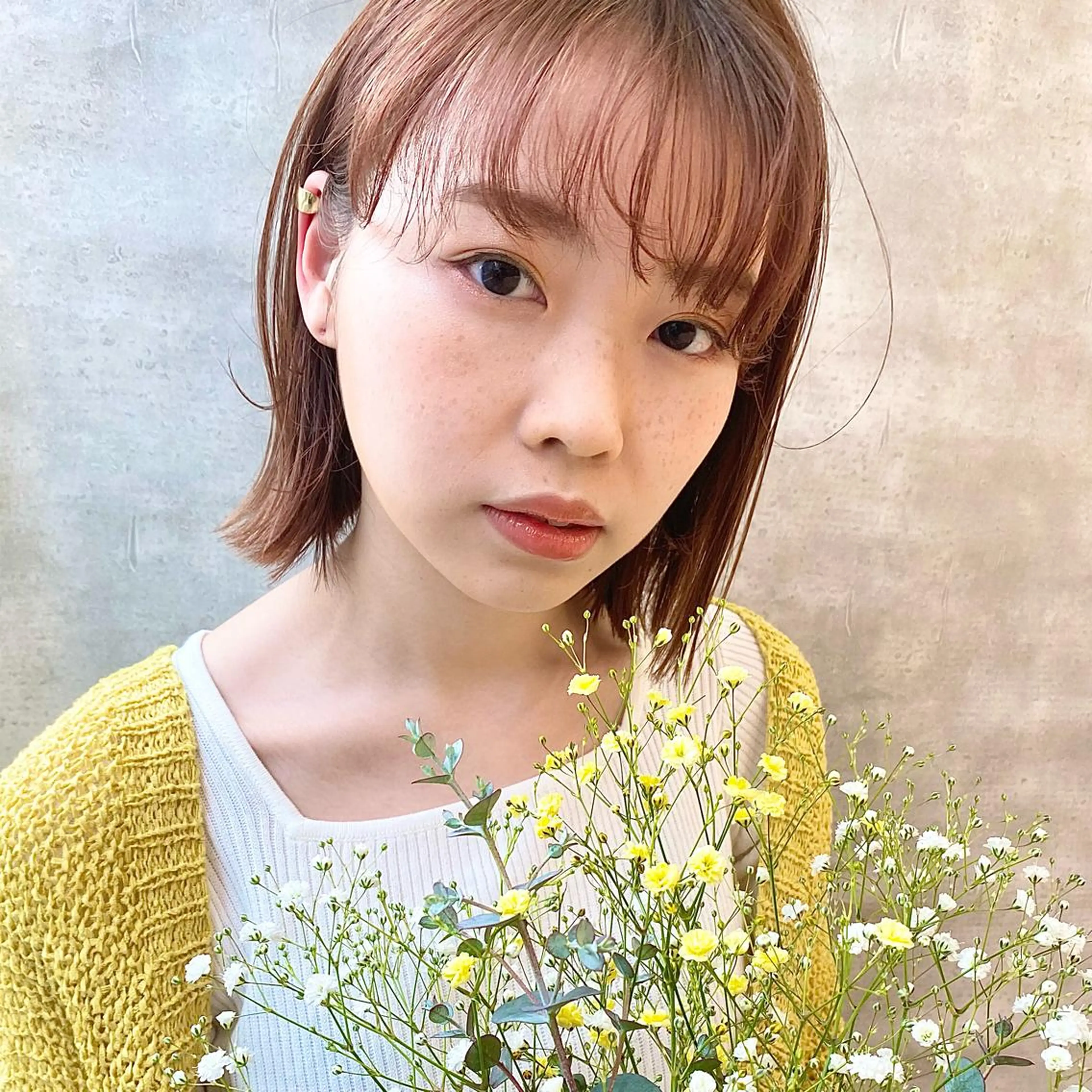 ショート カラー カット ヘアカラー 西山梨々/ボブ/ ショート/レイヤーのヘアスタイル