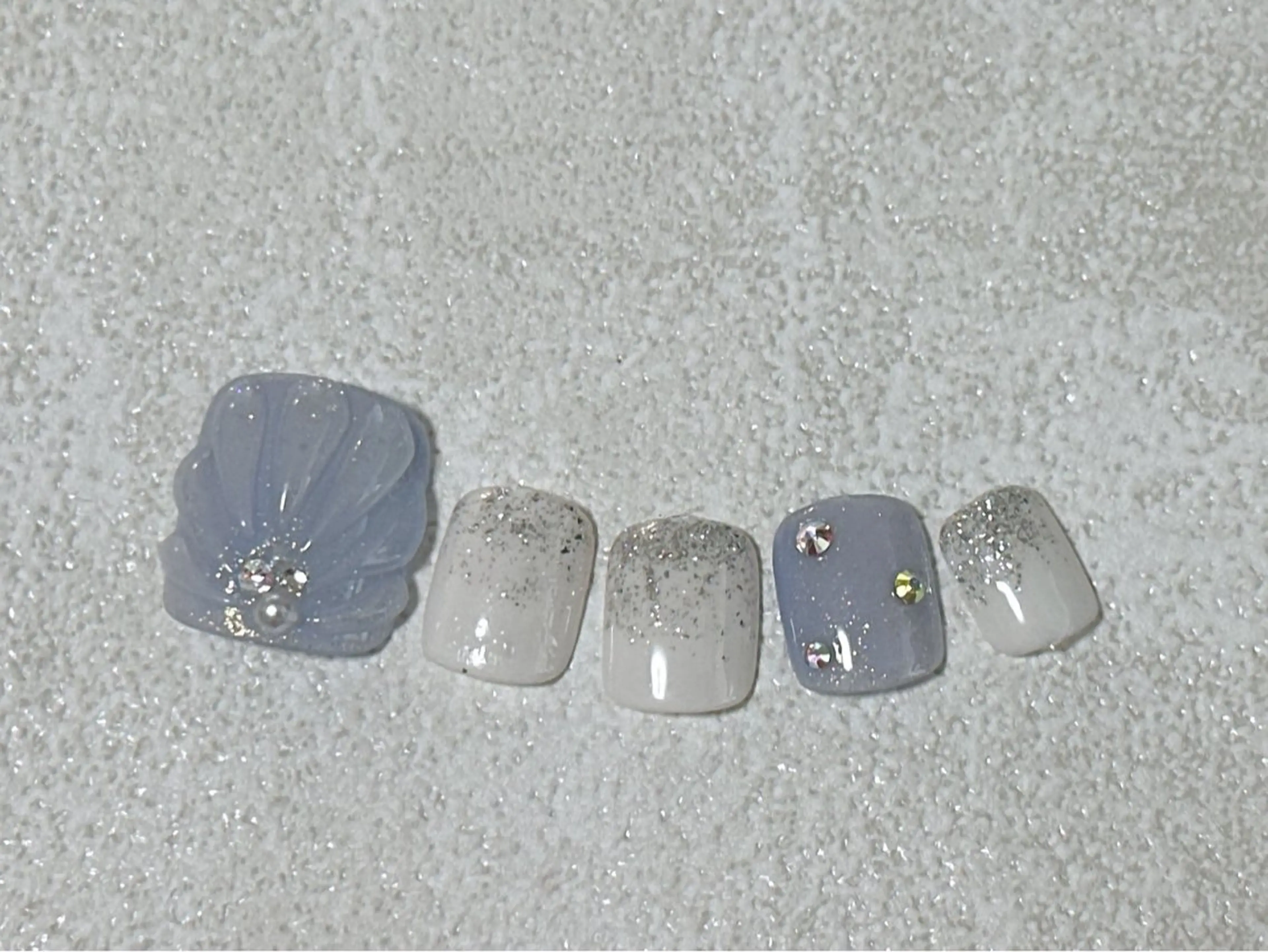 ネイル フットネイル ジェルネイル パラジェル 夏ネイル フットネイル kiki nail 二子玉川のネイルデザイン