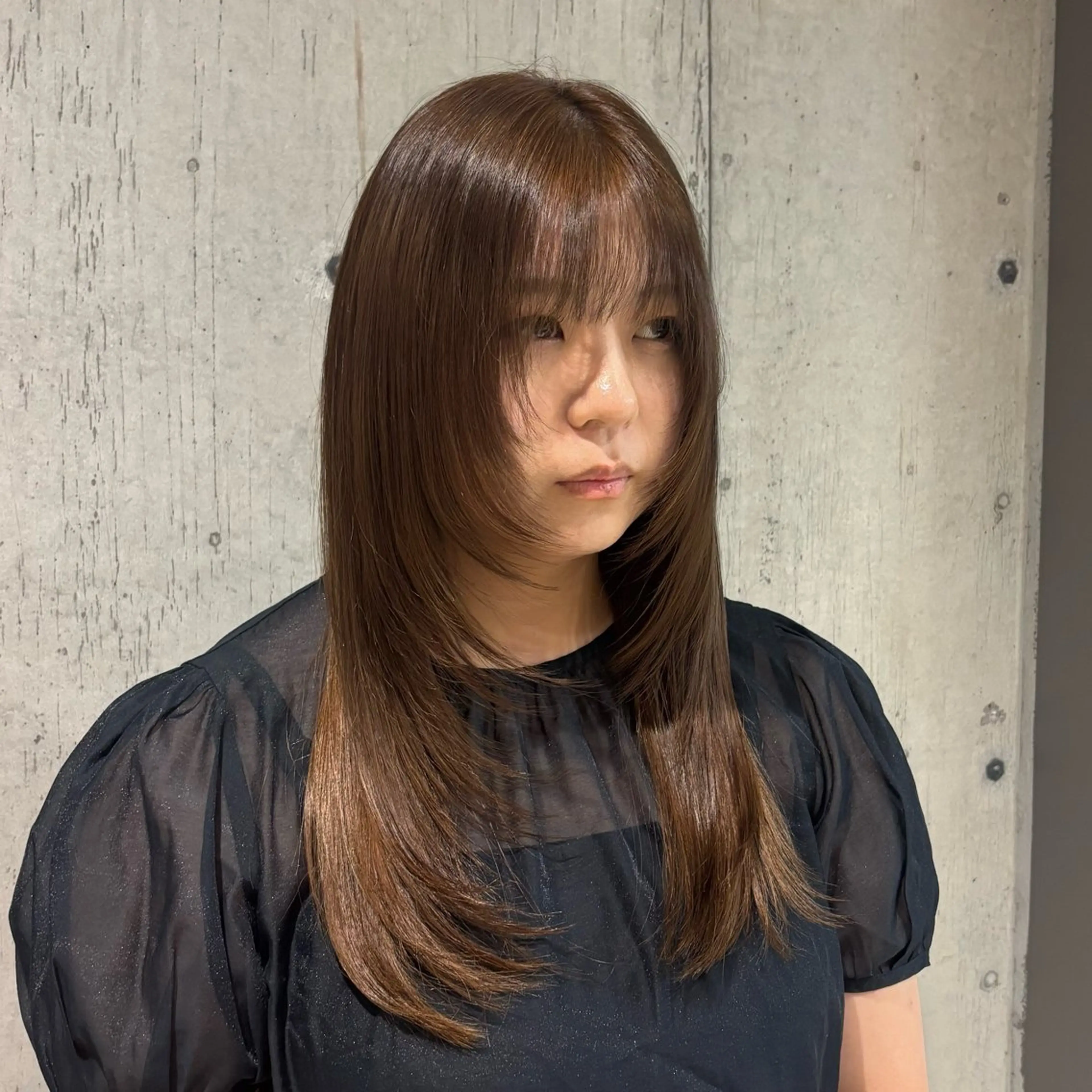🩷19時～限定🩷レイヤーカット無料！＋透明感ワンカラー＋1ステップトリートメントの写真