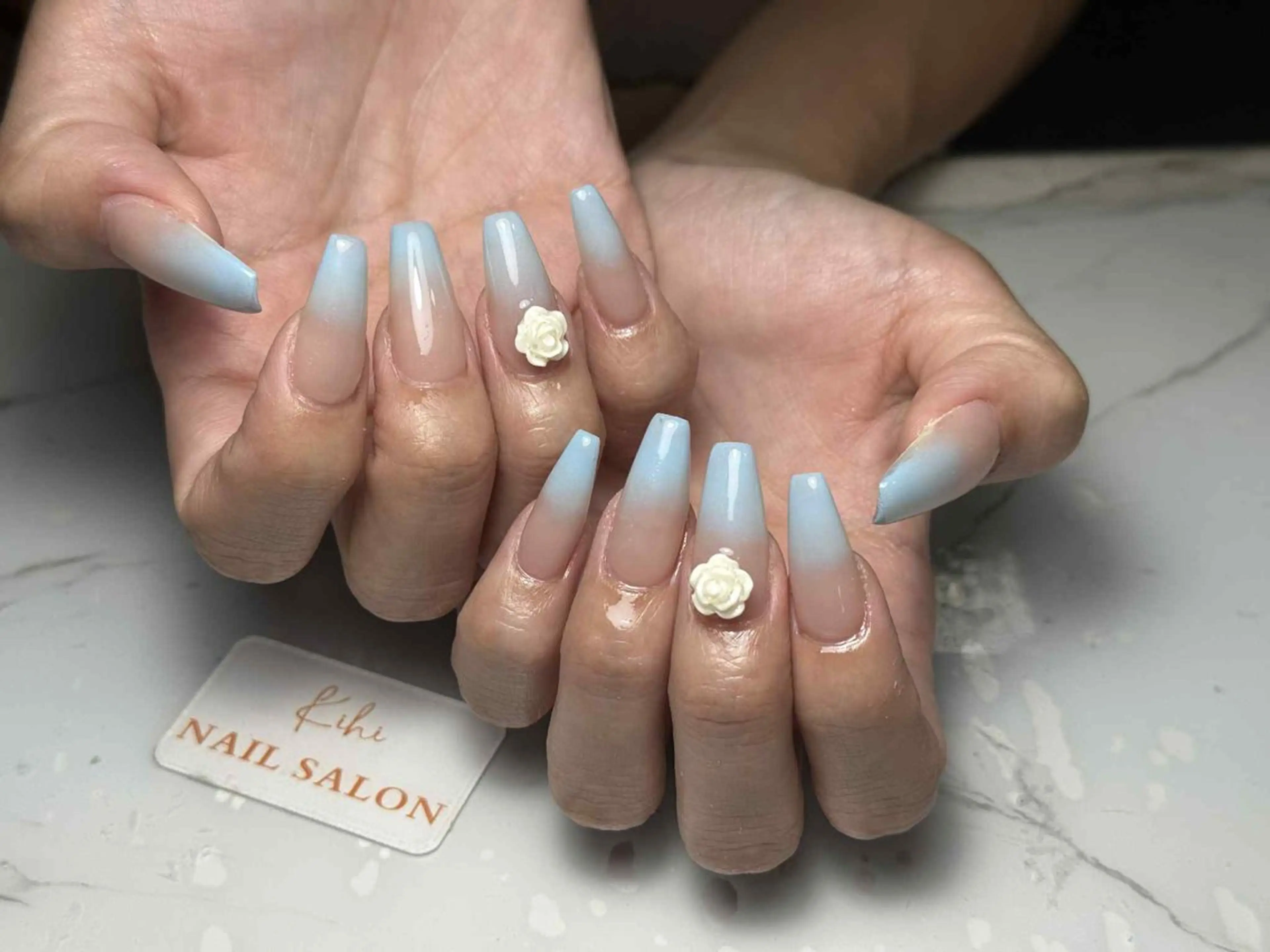 ネイル アートネイル フレンチネイル ジェルネイル グラデーション 韓国ネイル ハンドネイル Nail Salon Kihi さくらのネイルデザイン