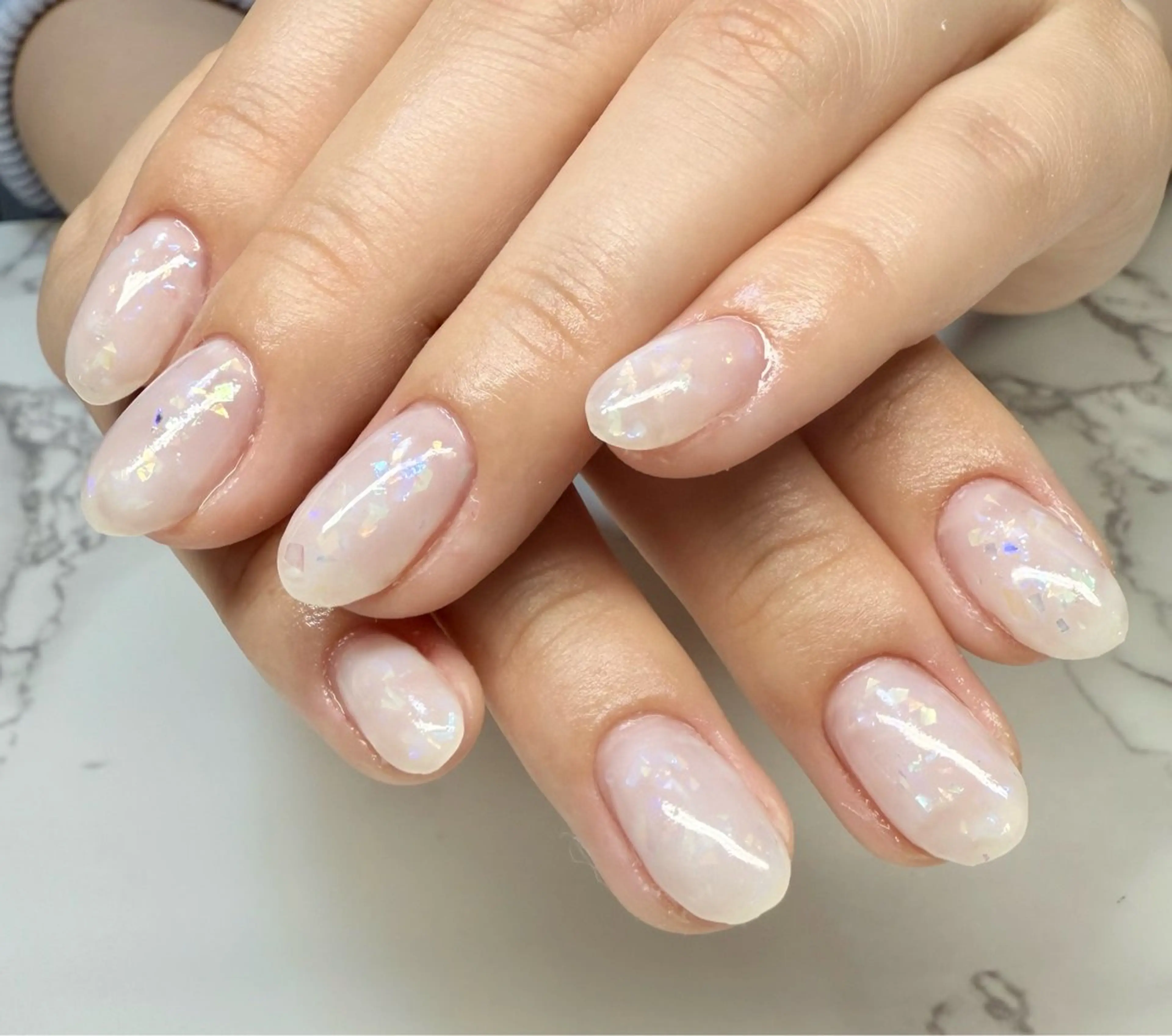 ネイル アートネイル チークネイル フレンチネイル 氷ネイル・うるうるネイル キラキラネイル M.N_ nailのネイルデザイン