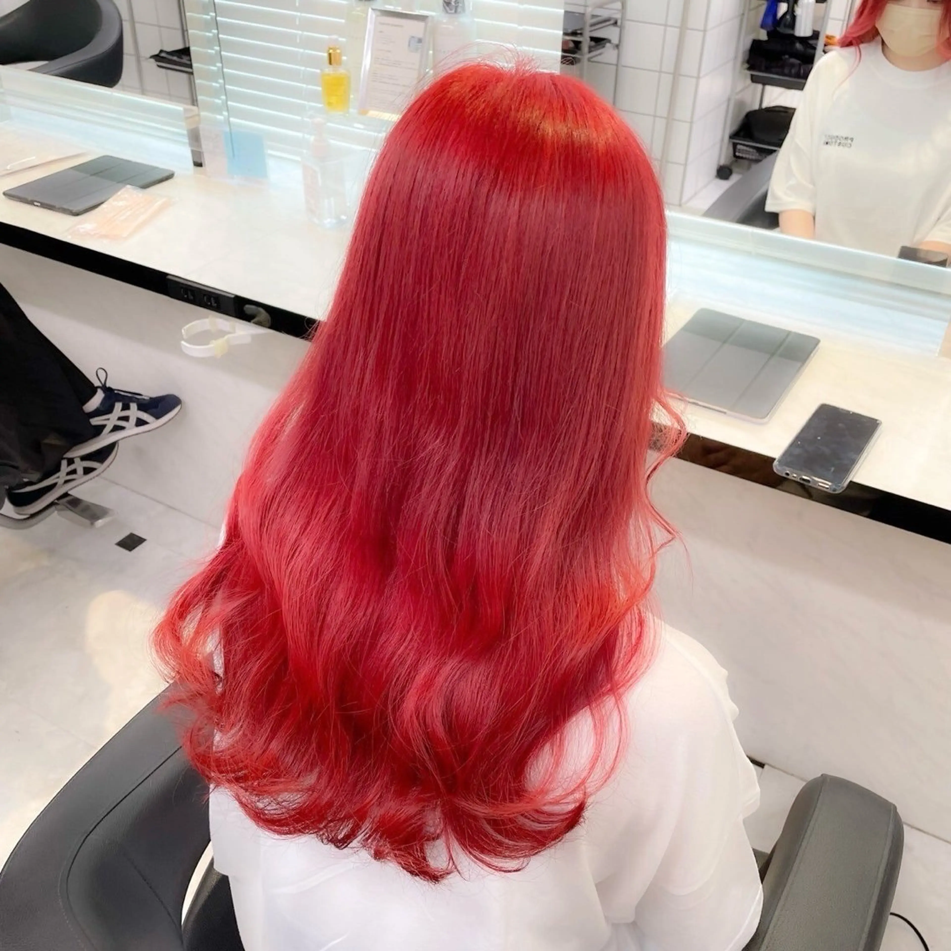 ロング カラー kazuki🍑韓国 トレンド暖色🫗のヘアスタイル