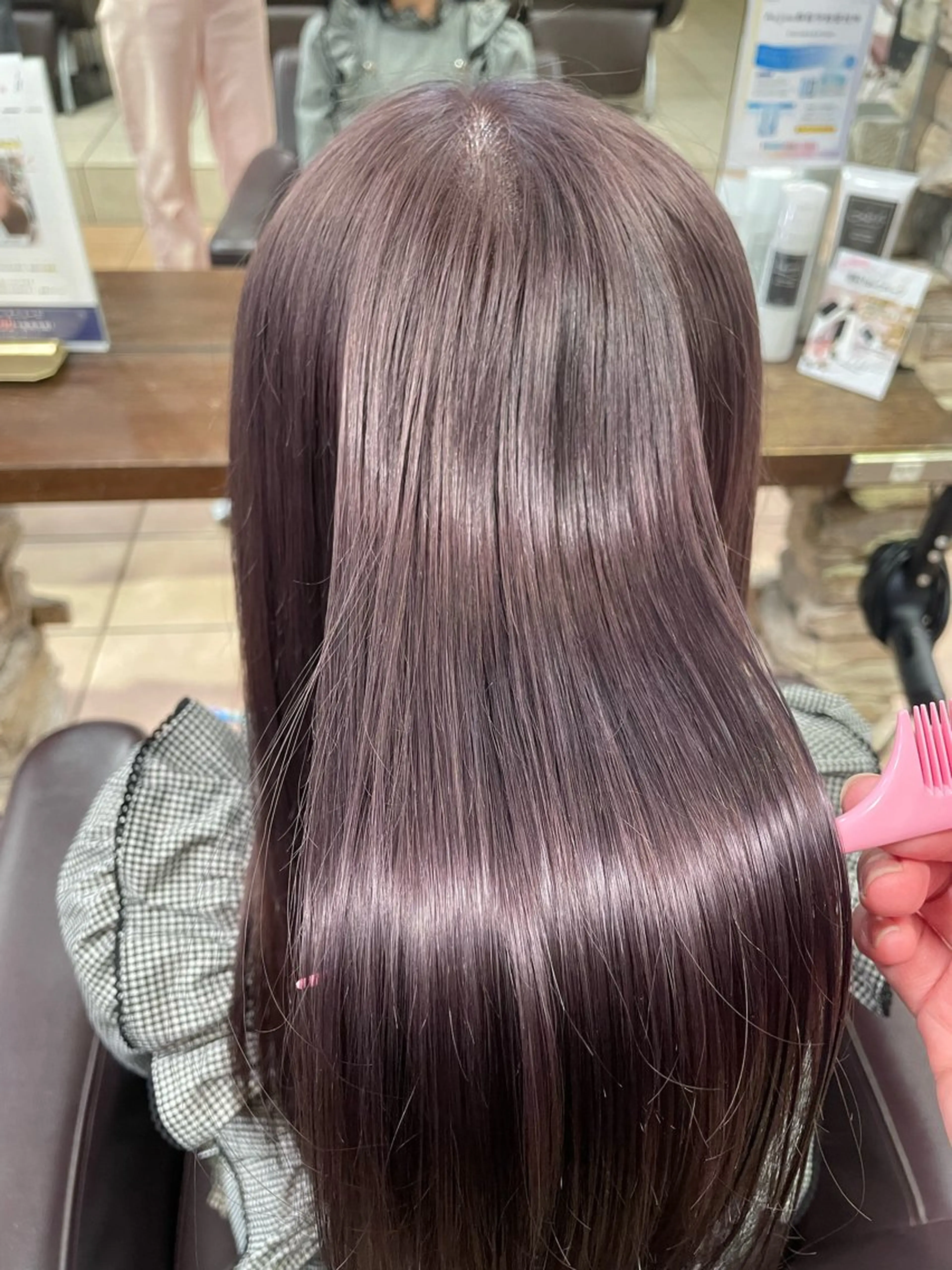 カラー lee甲子園 momokaのヘアスタイル