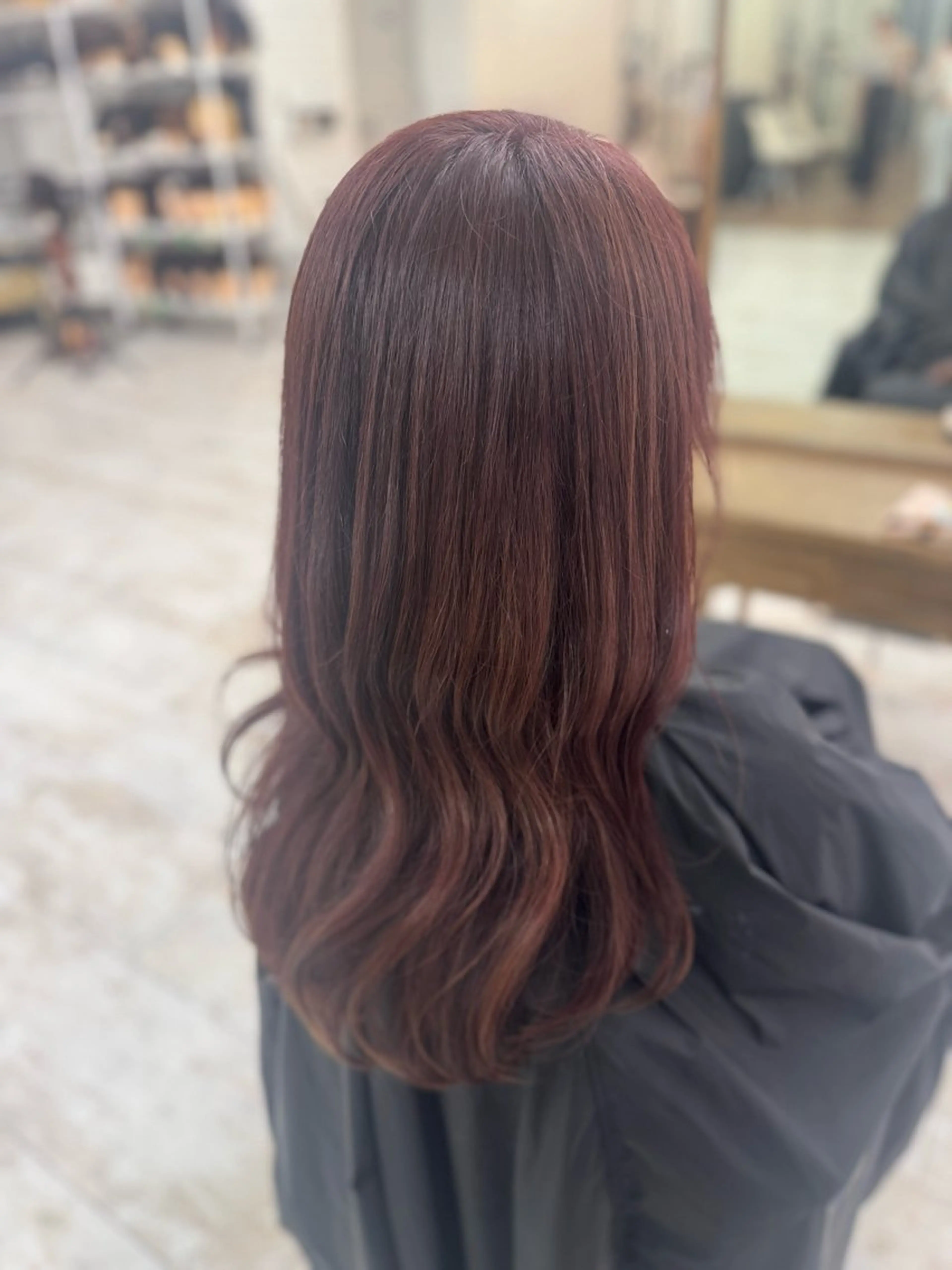 セミロング カラー ベージュカラー ピンクカラー ピンクベージュ ヘアカラー Tiffa銀座所属・TiffaGINZA /Momokaのヘアスタイル