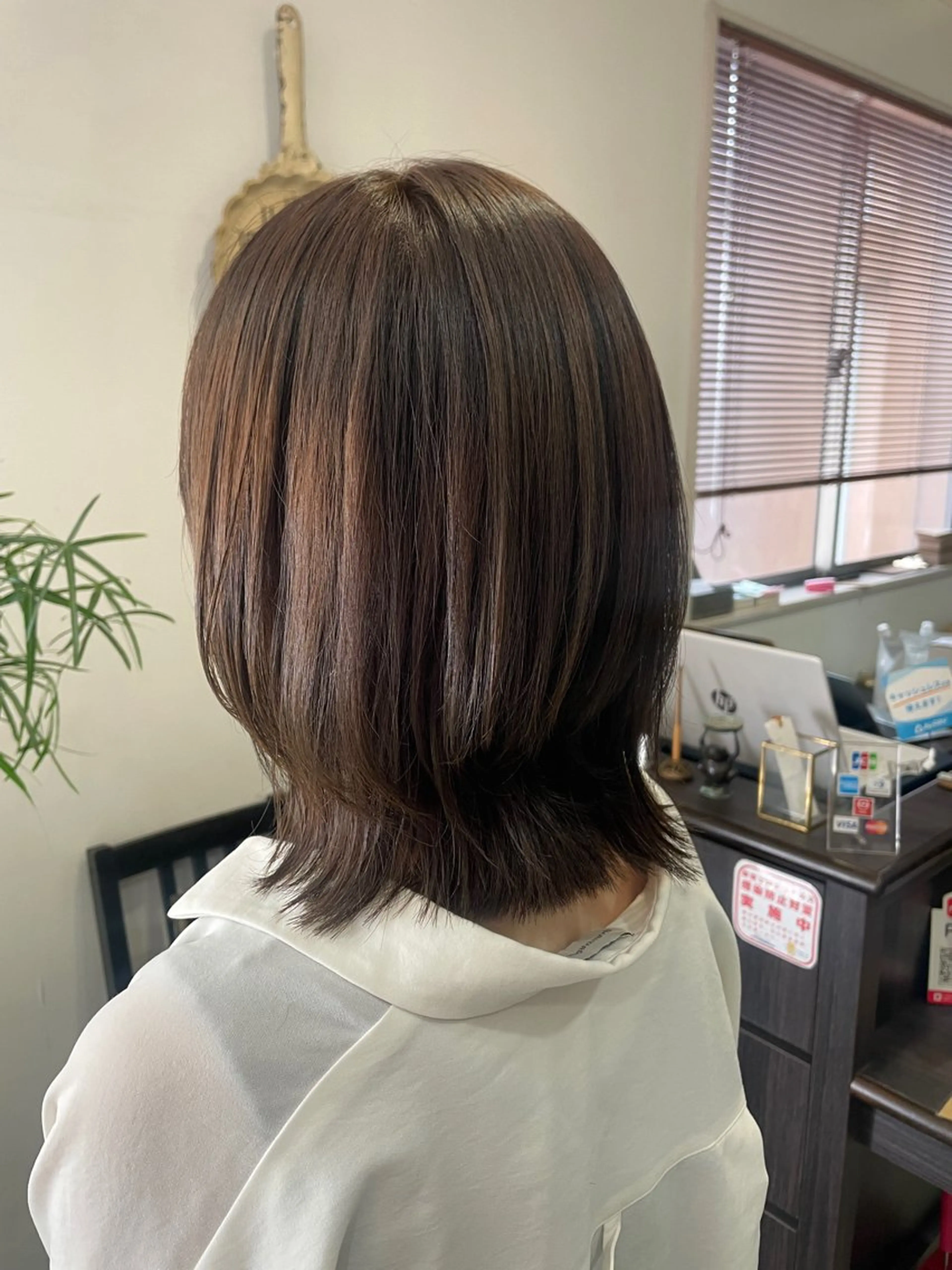 ミディアム カット 韓国ボブ👩🇰🇷 小野絢未のヘアスタイル
