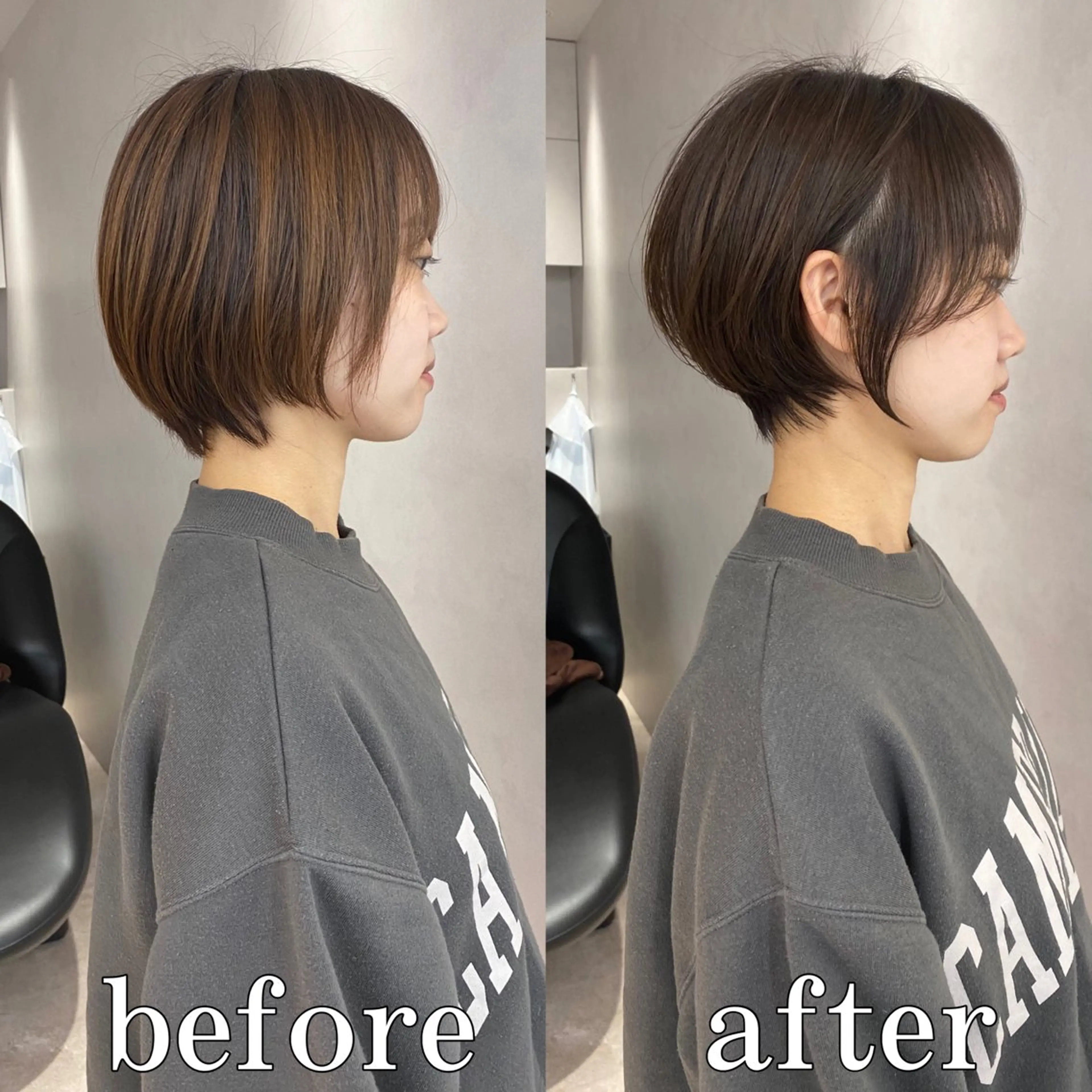 ショート カラー カット ヘアカラー トリートメント 美髪❣️縮毛矯正/ 髪質改善✨/山本のヘアスタイル