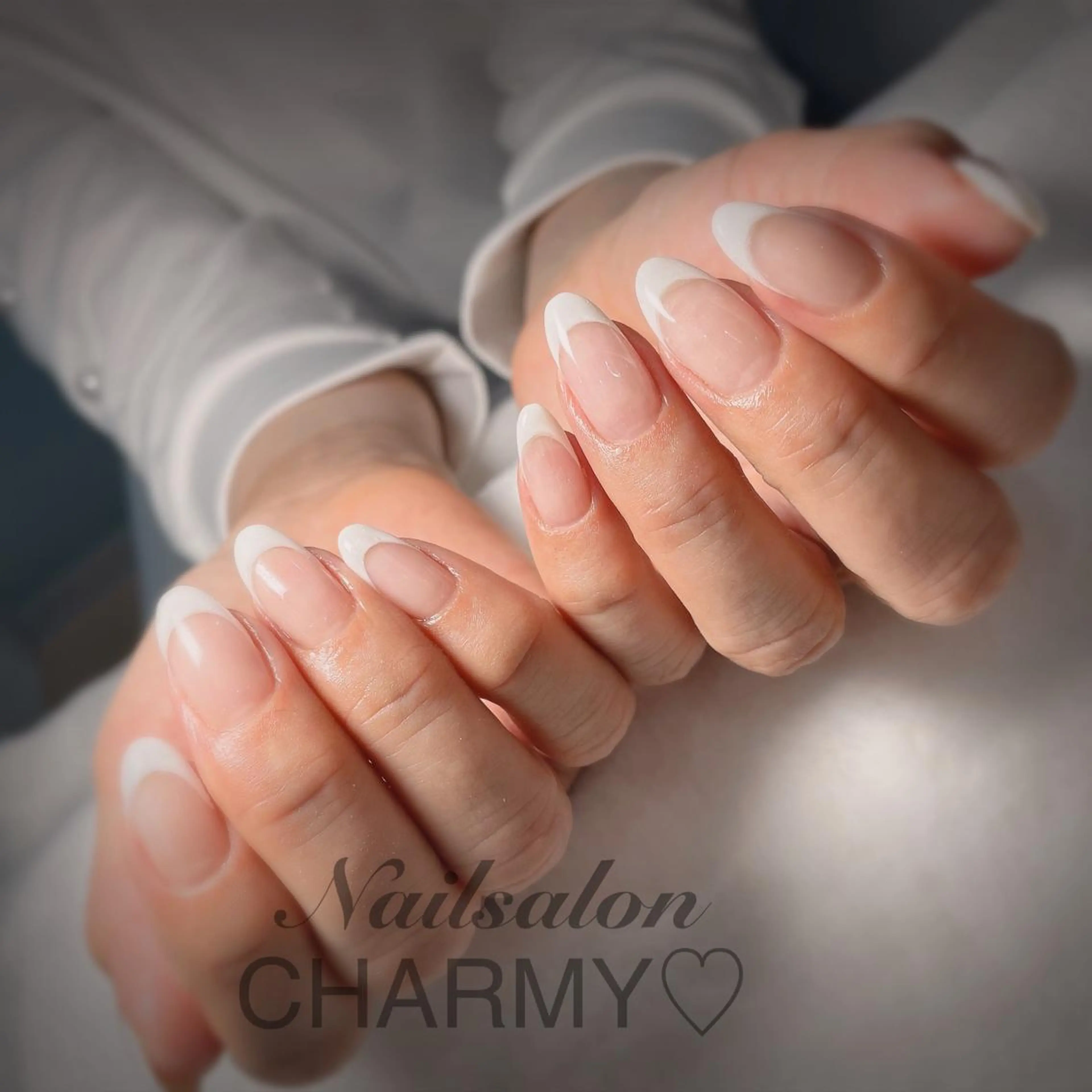 ネイル フレンチネイル シンプルネイル CHARMY♡ Tsugumiのネイルデザイン