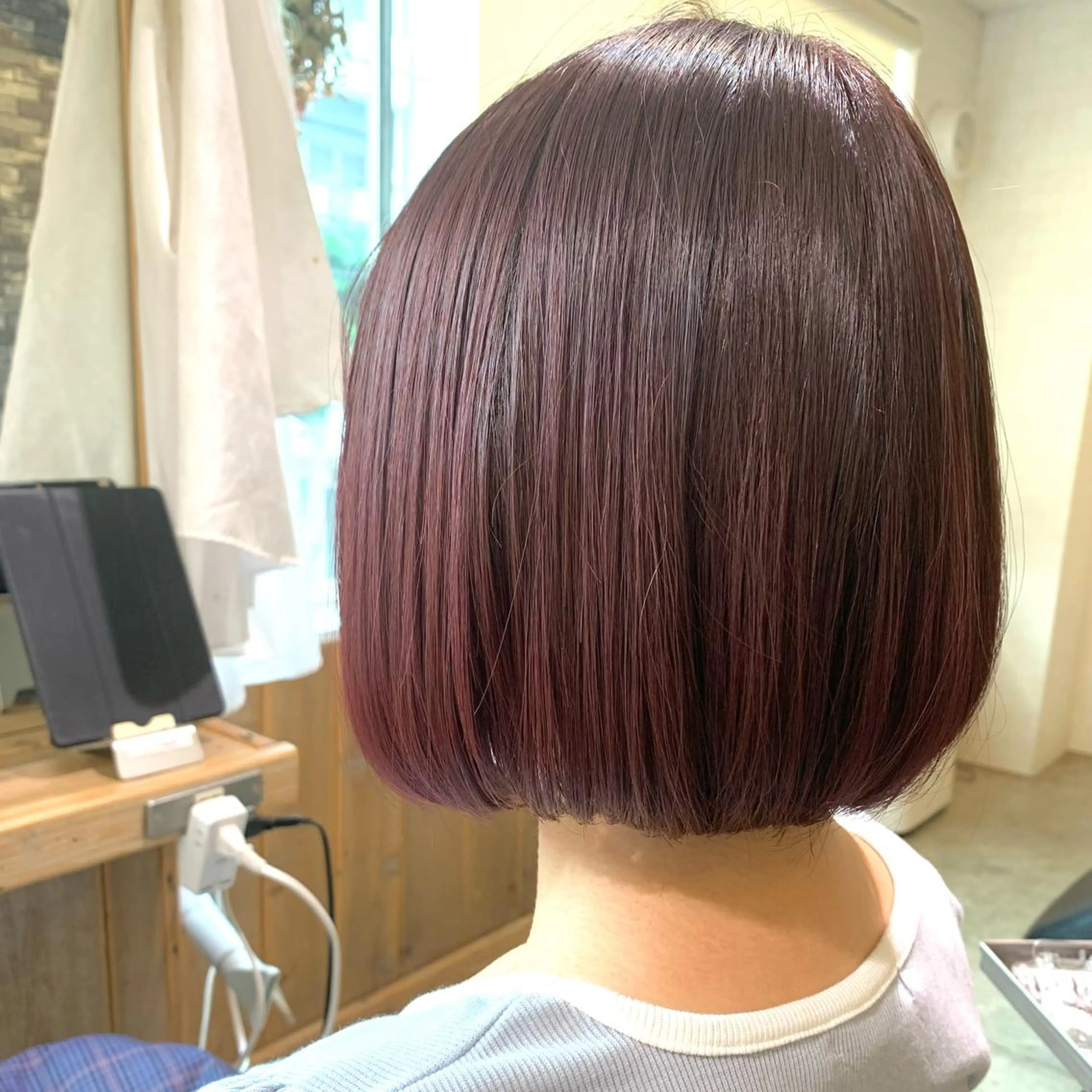 ショート カラー ヘアカラー トリートメント ノグチ ナツコのヘアスタイル