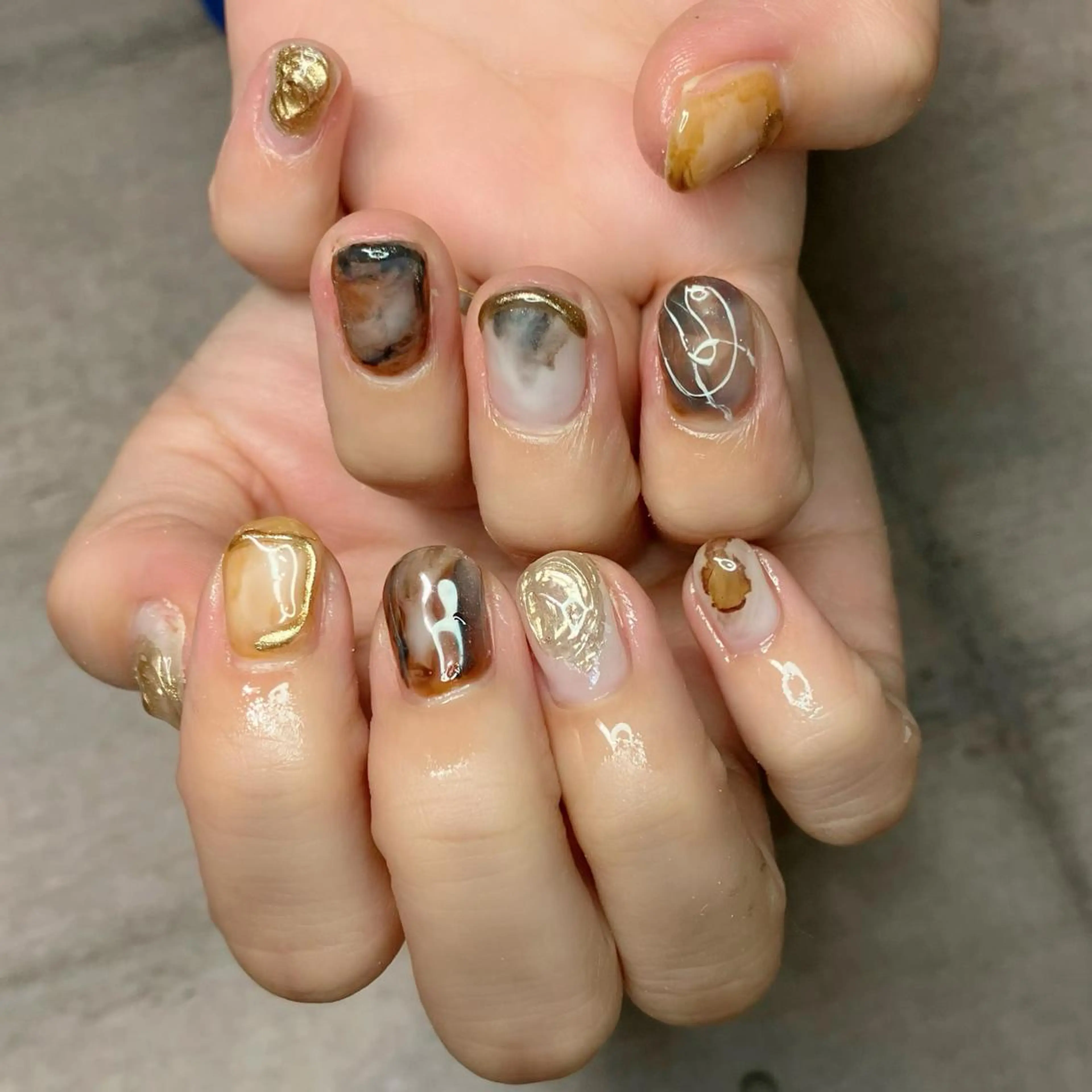 ネイル ニュアンスネイル nail salon mのネイルデザイン