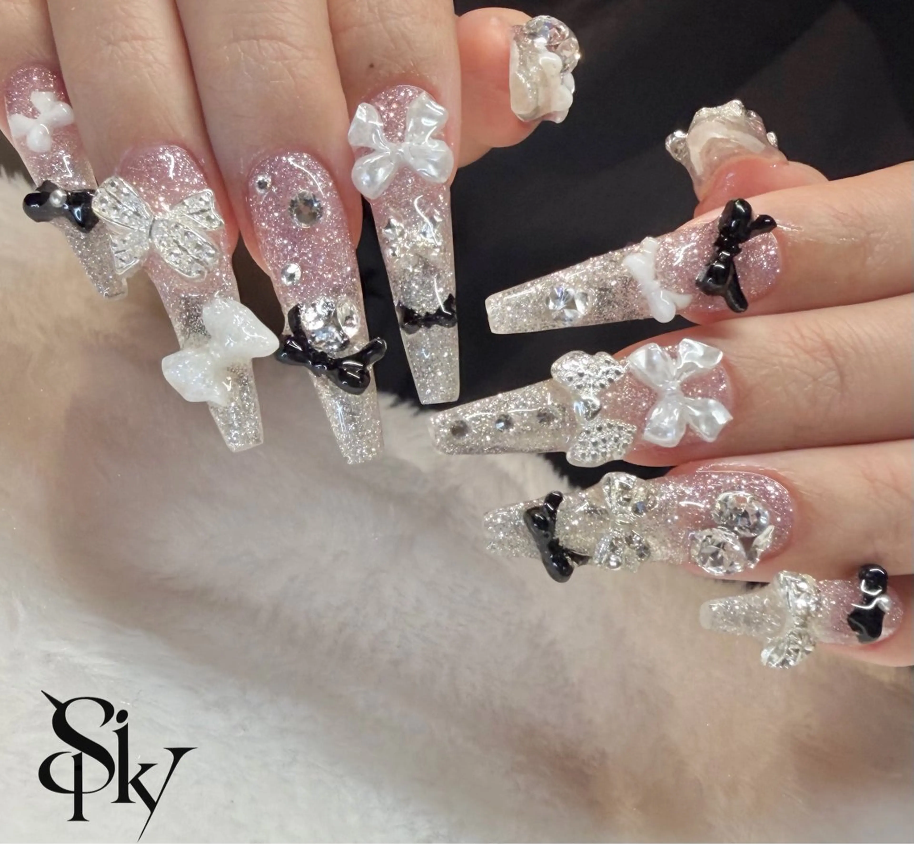 ネイル ハンドネイル Spiky とうげ ふうかのネイルデザイン