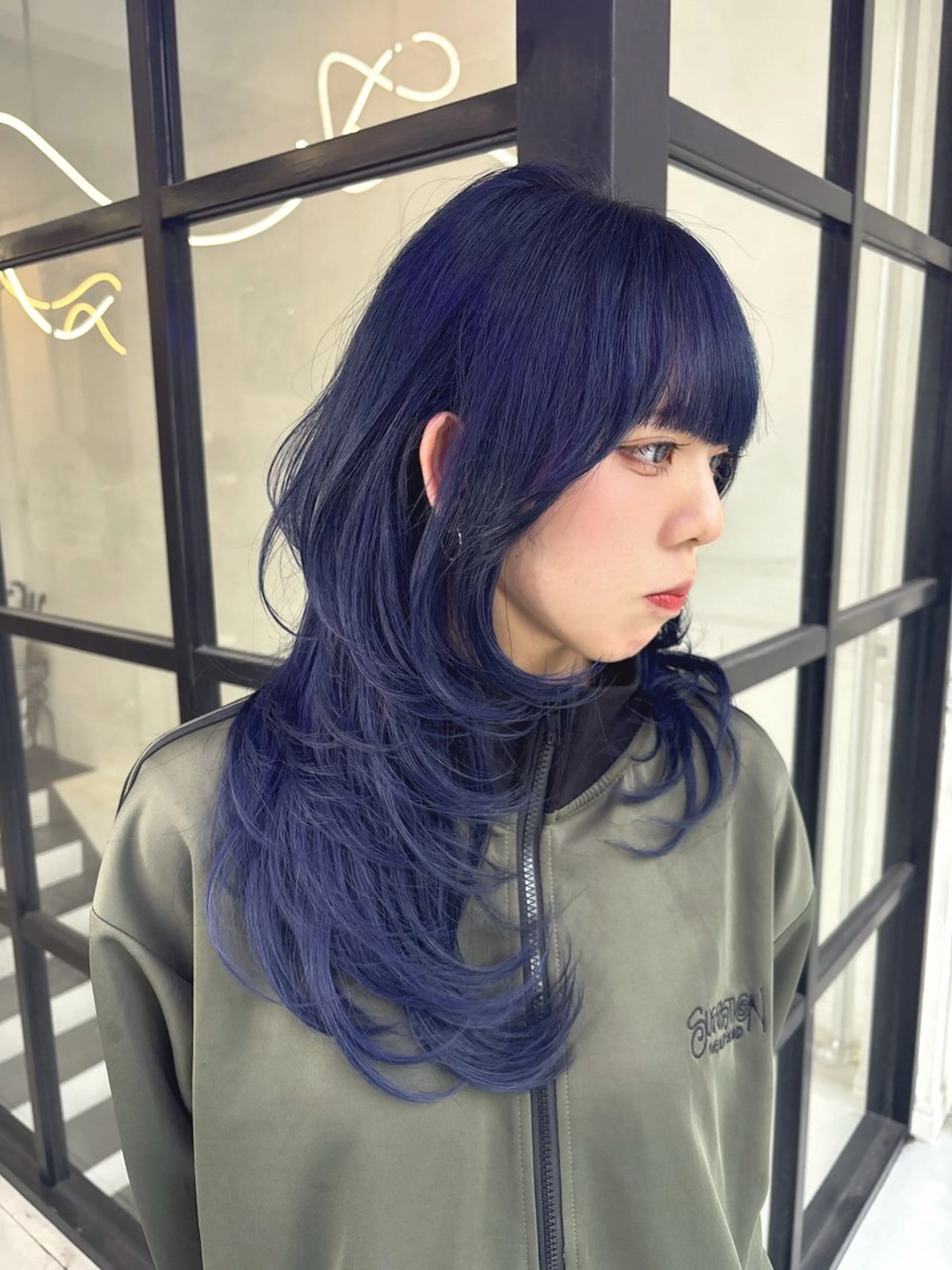 ロング ハッシュカット カット ヘアカラー Maison Halu YUKIのヘアスタイル