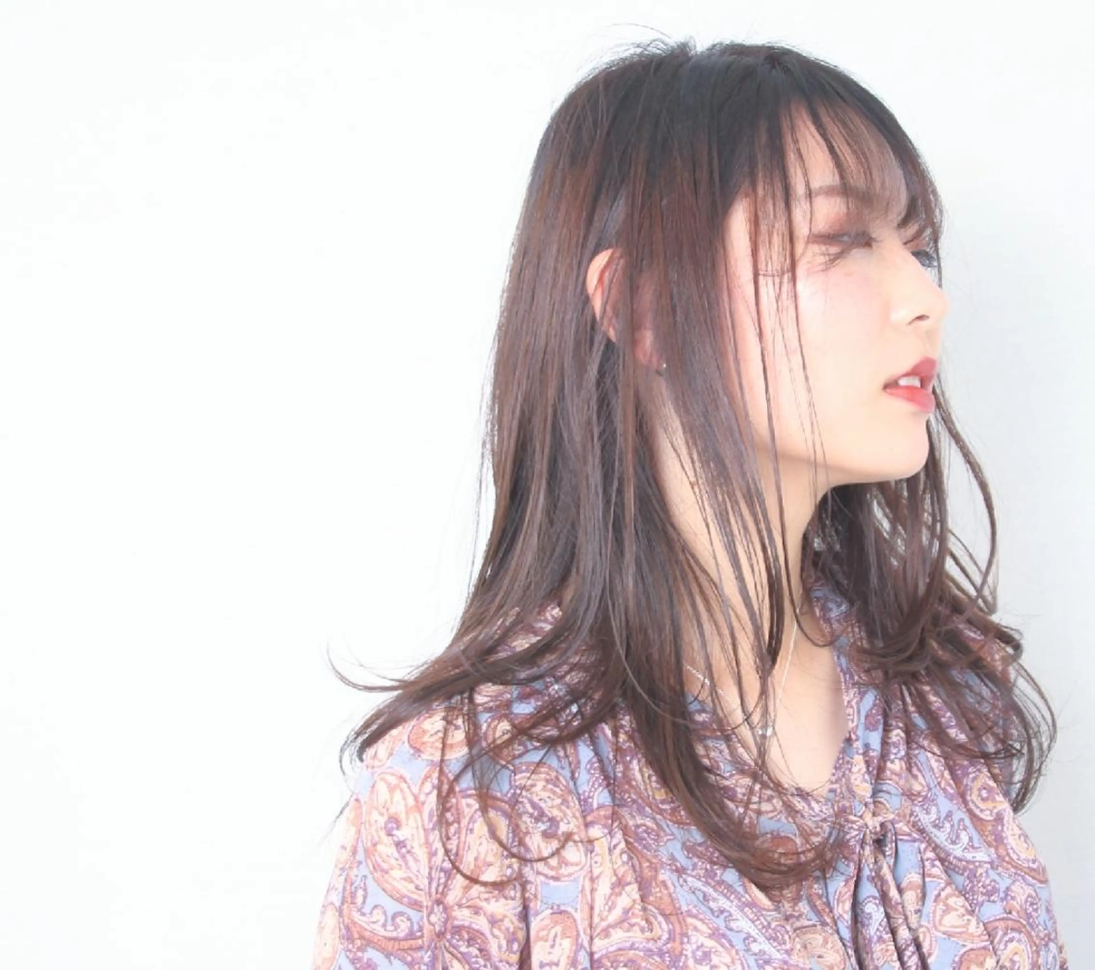 ロング カラー パーマ ヘアアレンジ 心斎橋難波美容室店長 ディレクター中尾 祐のヘアスタイル