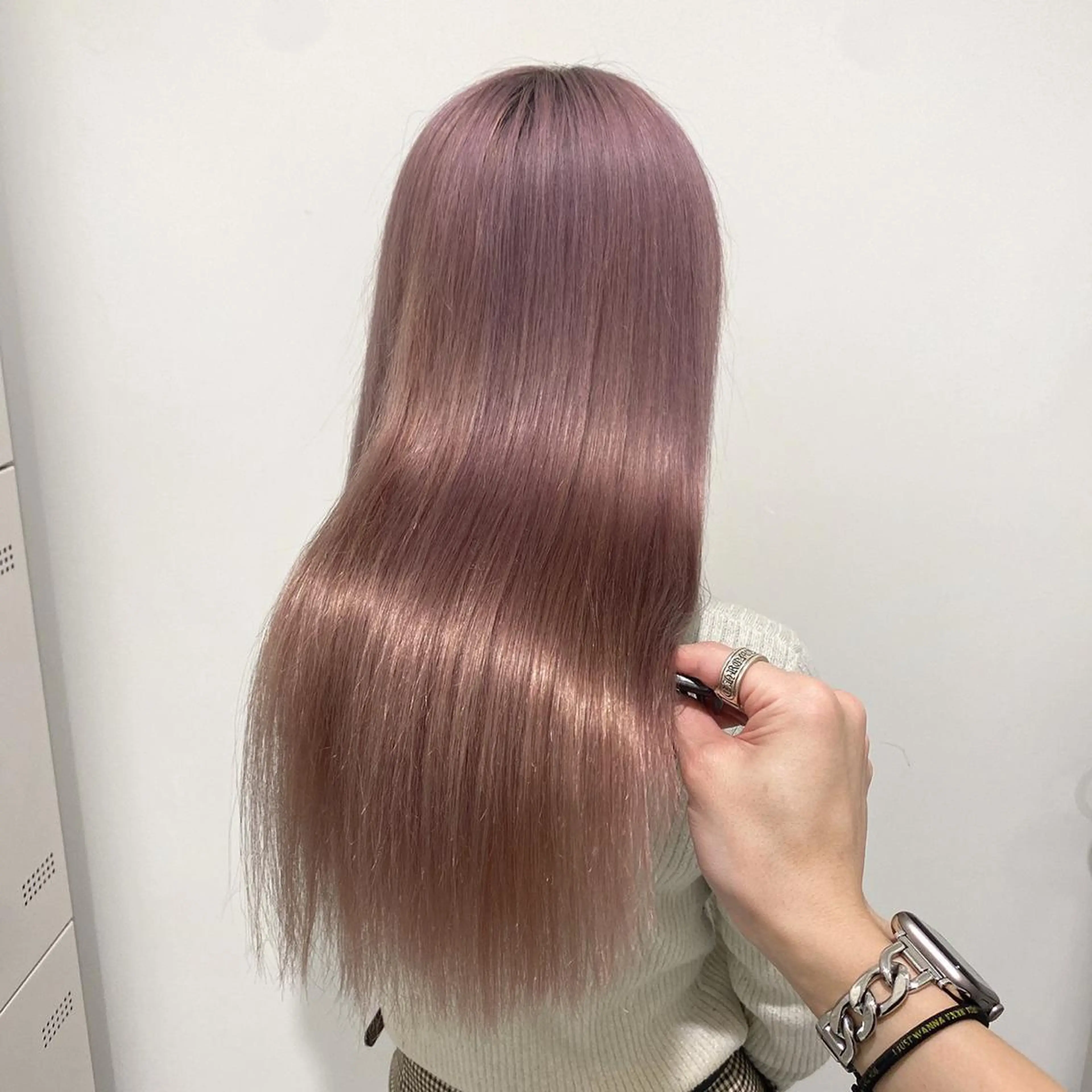 ロング カラー ベージュカラー ピンクカラー ピンクベージュ GO TODAY SHAiR SALON所属・🤍韓国トレンド ヘア🤍miku🤍のヘアスタイル