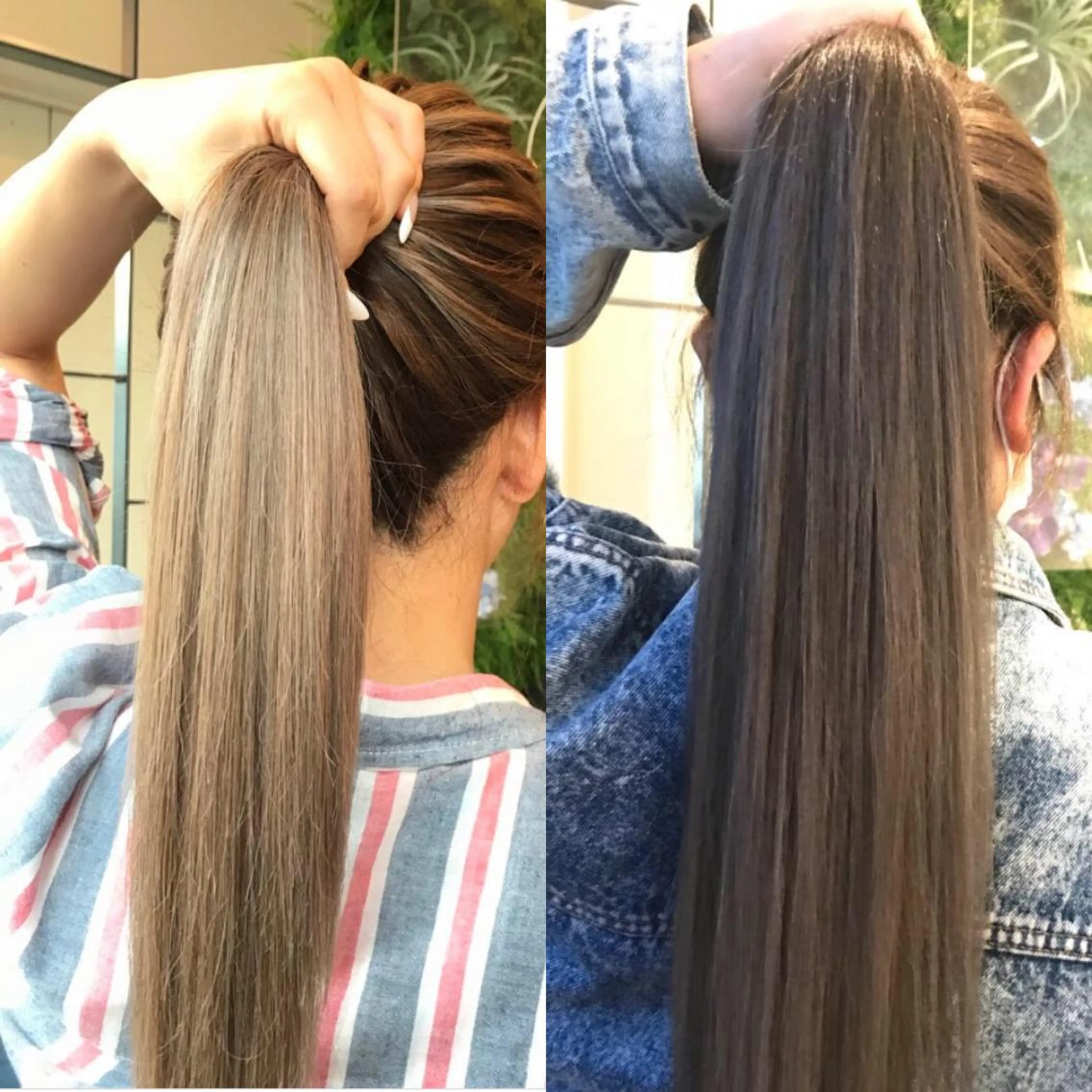 ロング カラー ヘアカラー Hanna by W_SALONのヘアスタイル