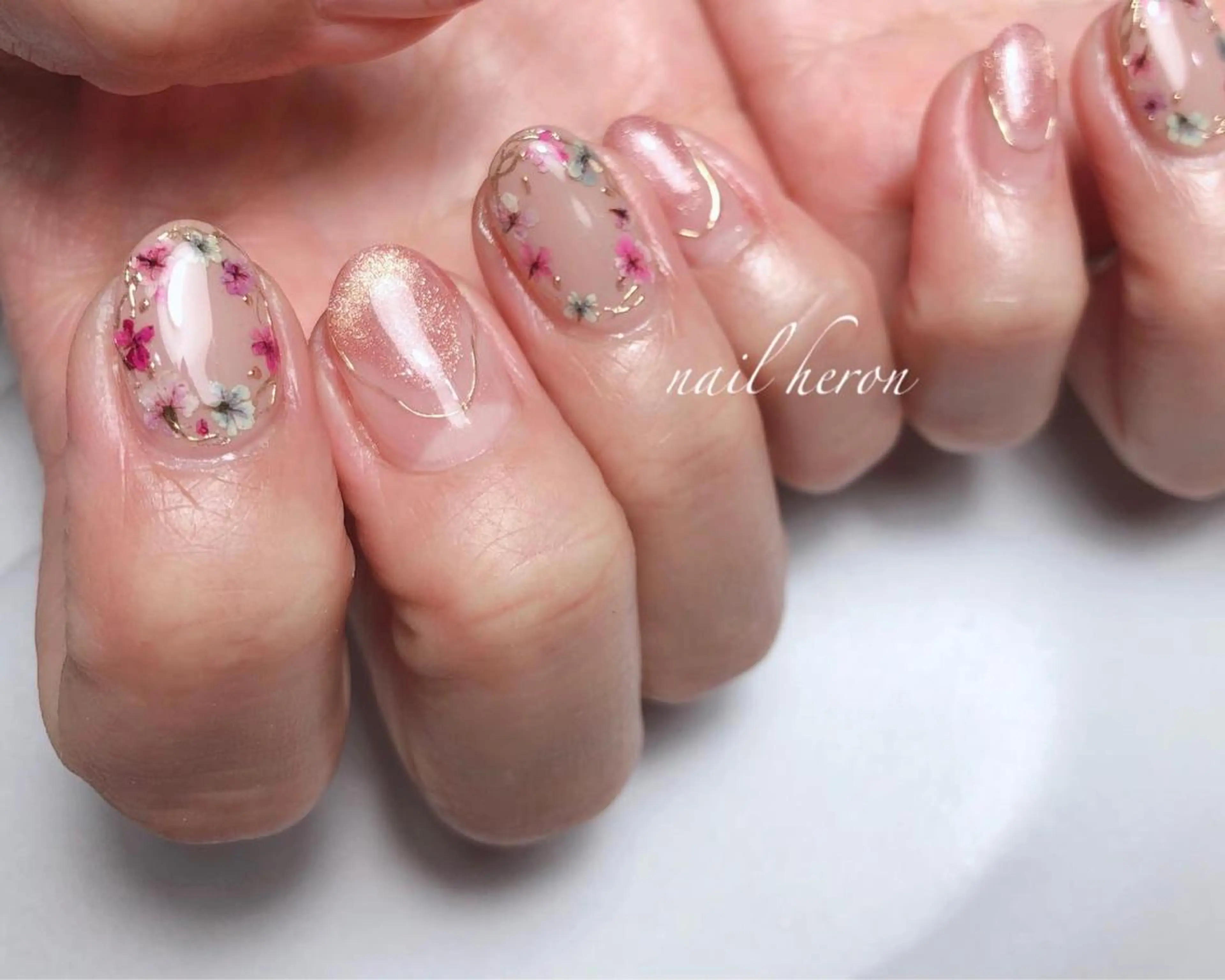 ネイル フラワーネイル ハンドネイル nail heron所属・saki_ nail heronのその他イメージ