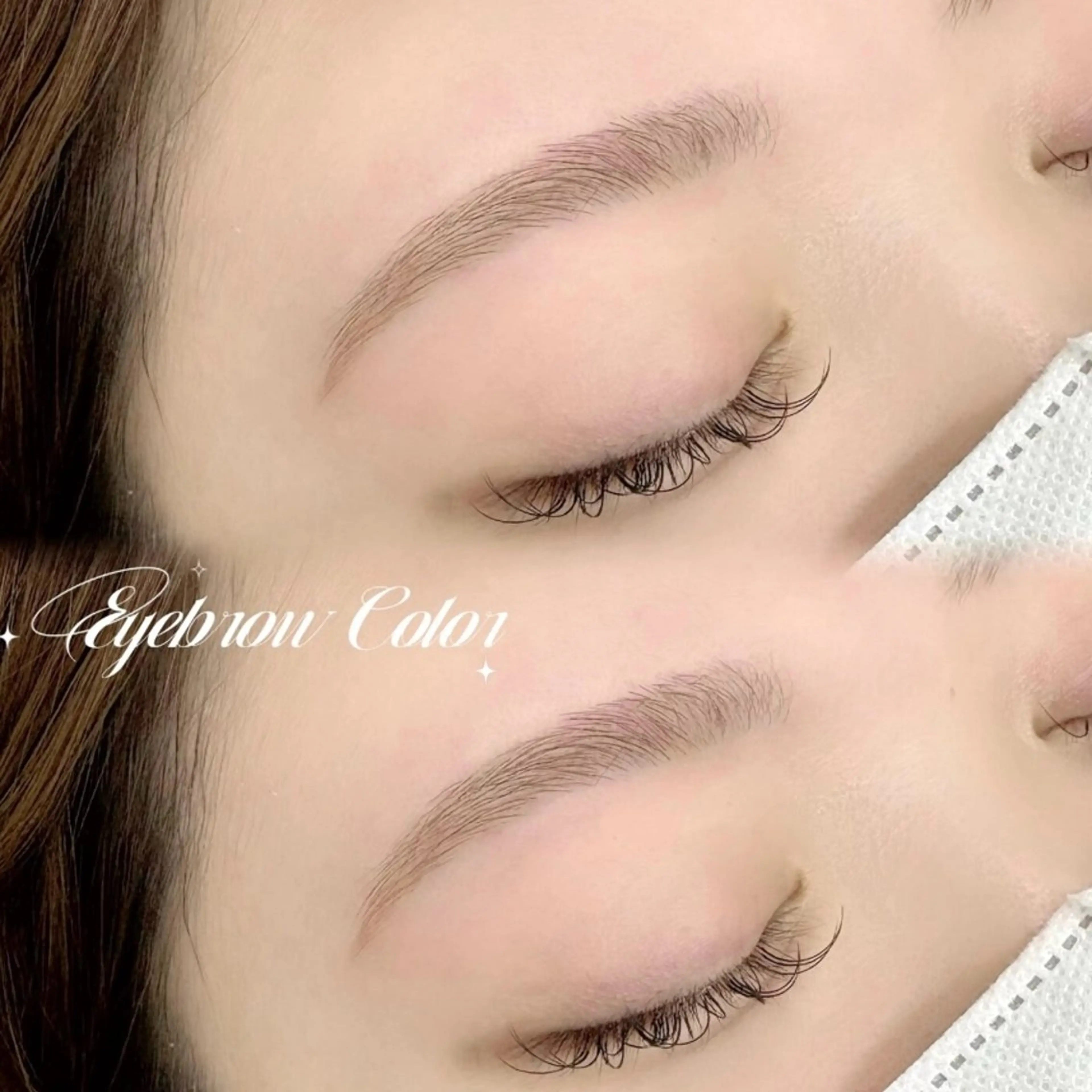 アイブロウ 眉カラー 眉毛ワックス脱毛 Blanc梅田茶屋町 【まつげパーマ・眉】のマツエク・マツパデザイン