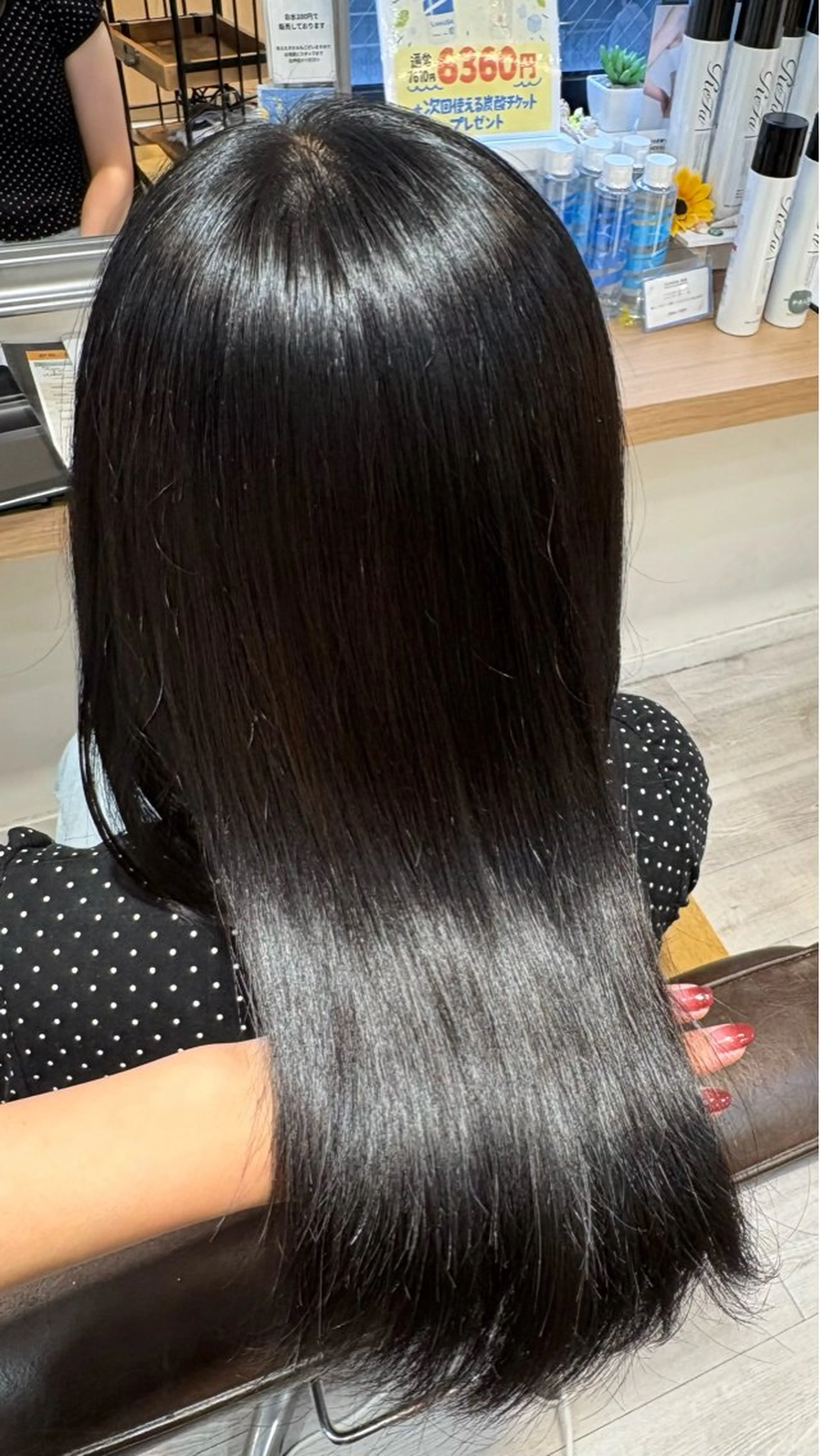 ミディアム カラー ヘアカラー トリートメント 髪質改善/艶カラー❄ 𝐲𝐮𝐮.のヘアスタイル