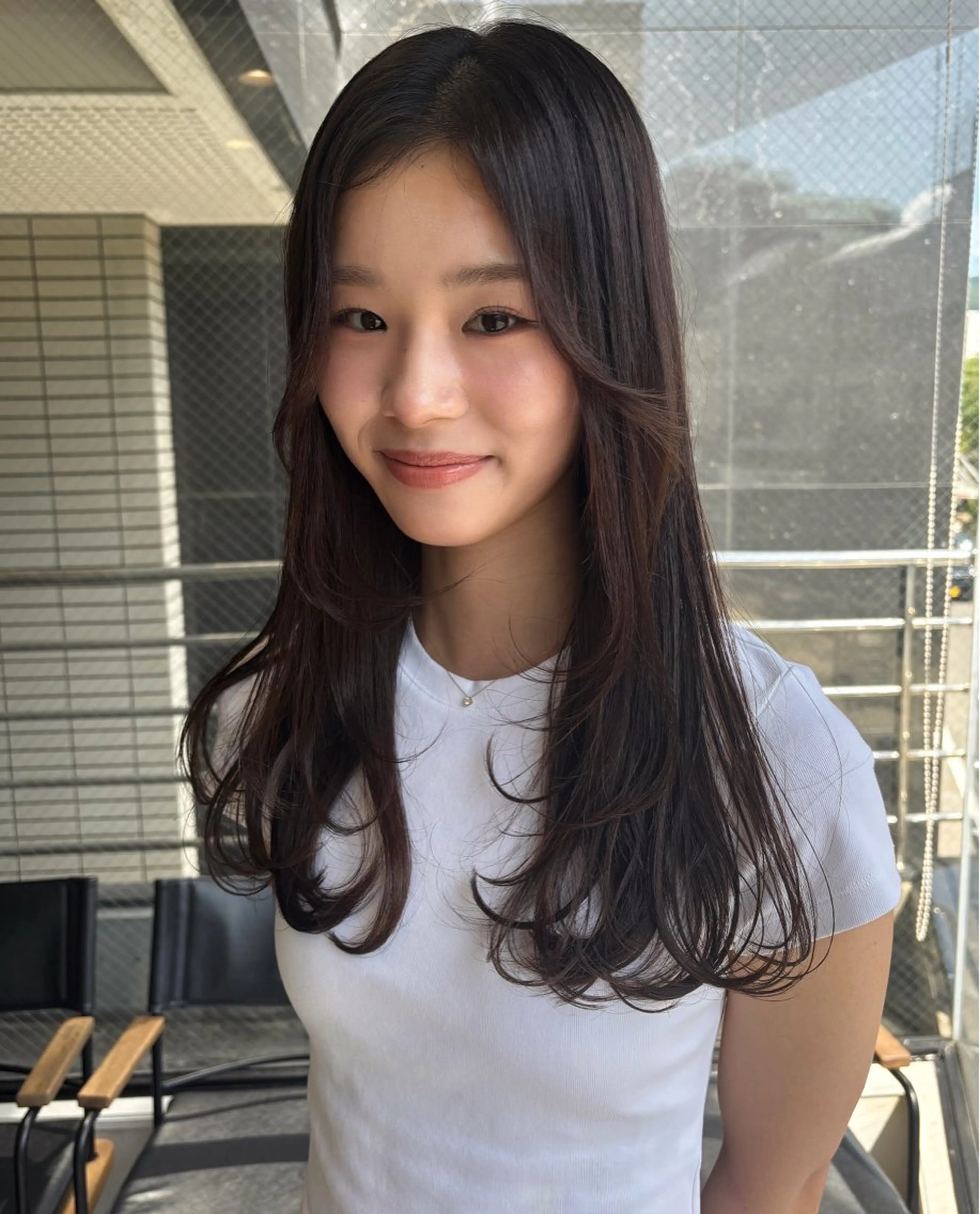 ロング レイヤーカット カット ヘアカラー トリートメント 横田 凜子~yaanのヘアスタイル