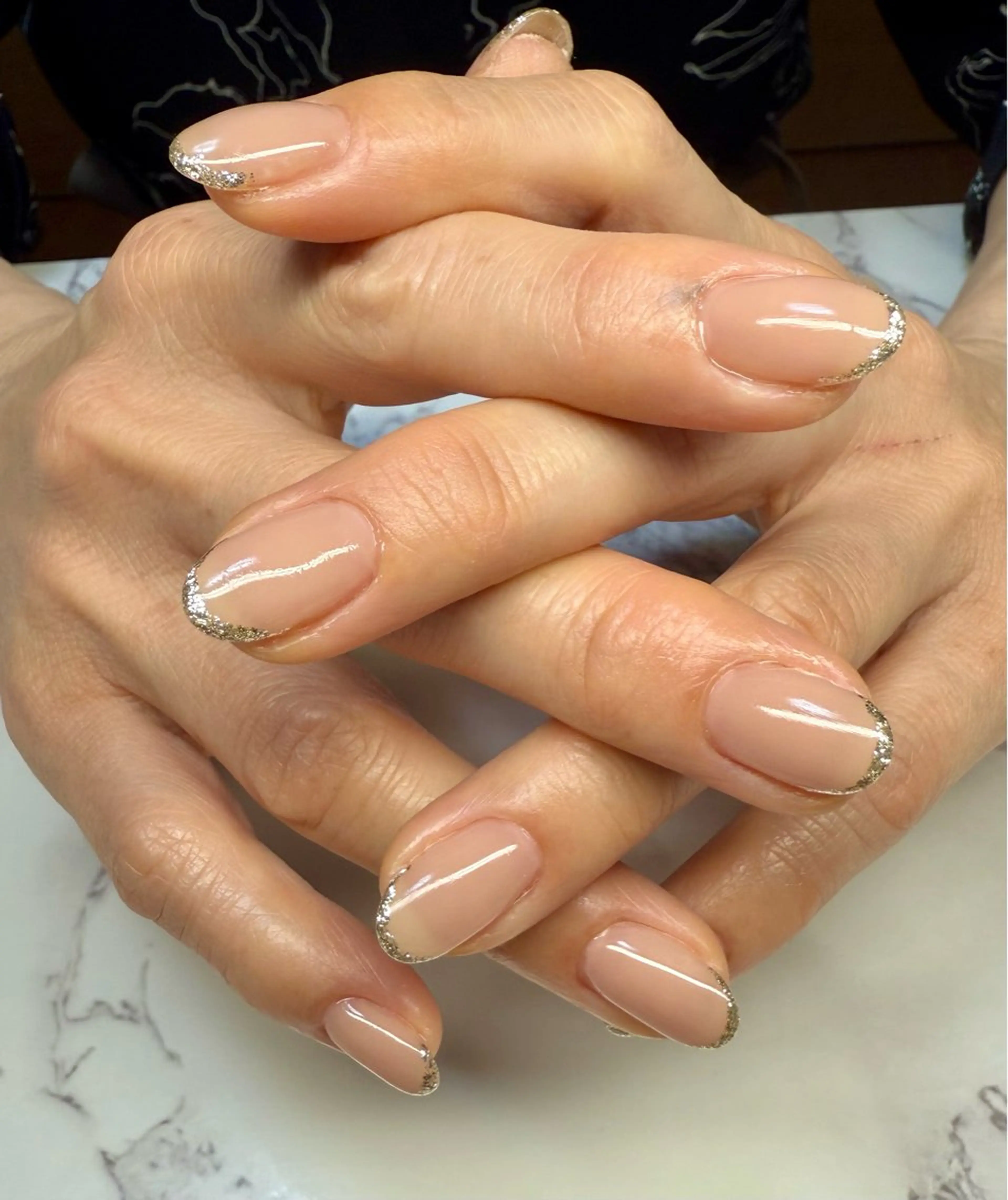 ネイル アートネイル チークネイル フレンチネイル 氷ネイル・うるうるネイル キラキラネイル M.N_ nailのネイルデザイン