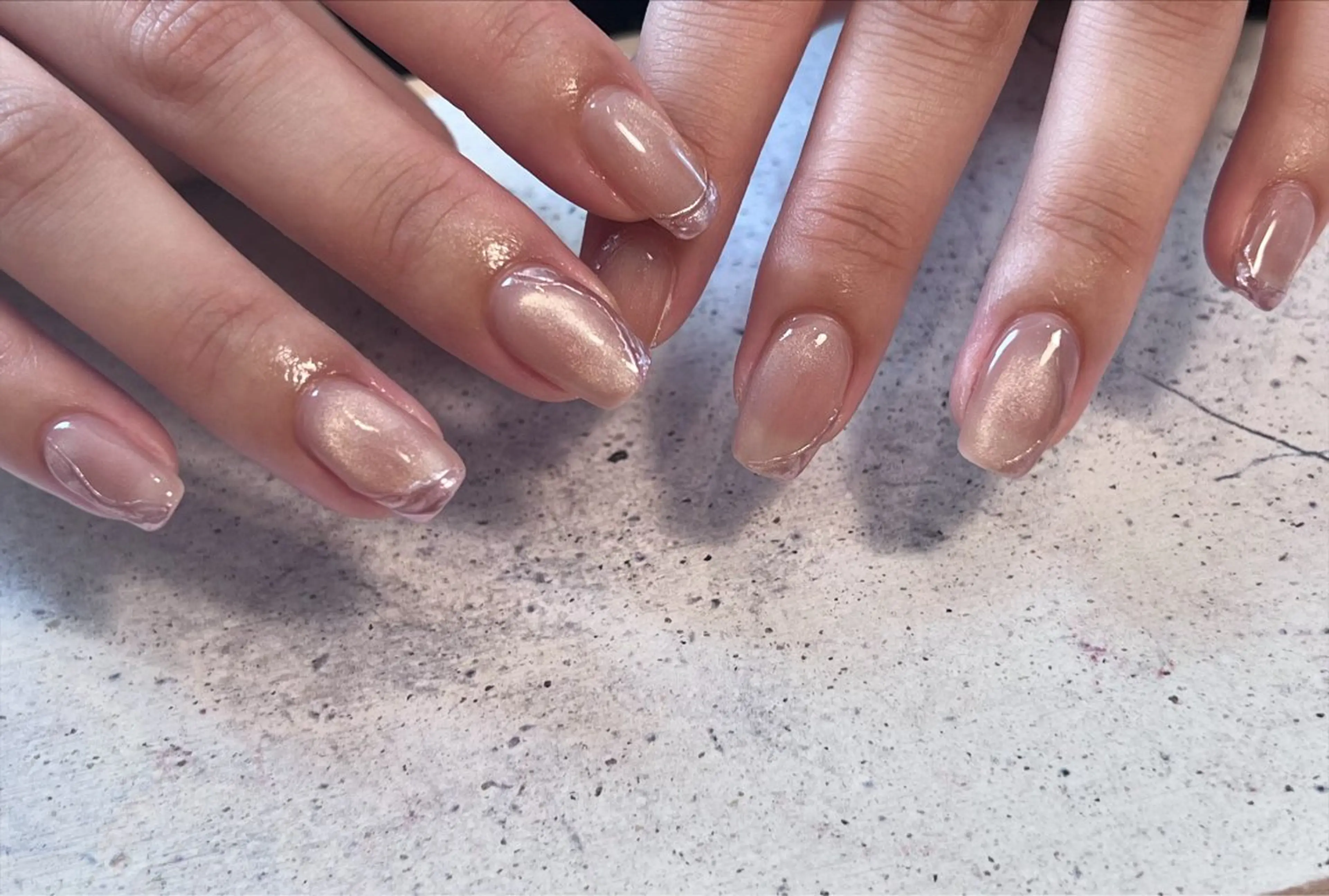 ネイル マグネットネイル ミラーネイル charmant nailのネイルデザイン
