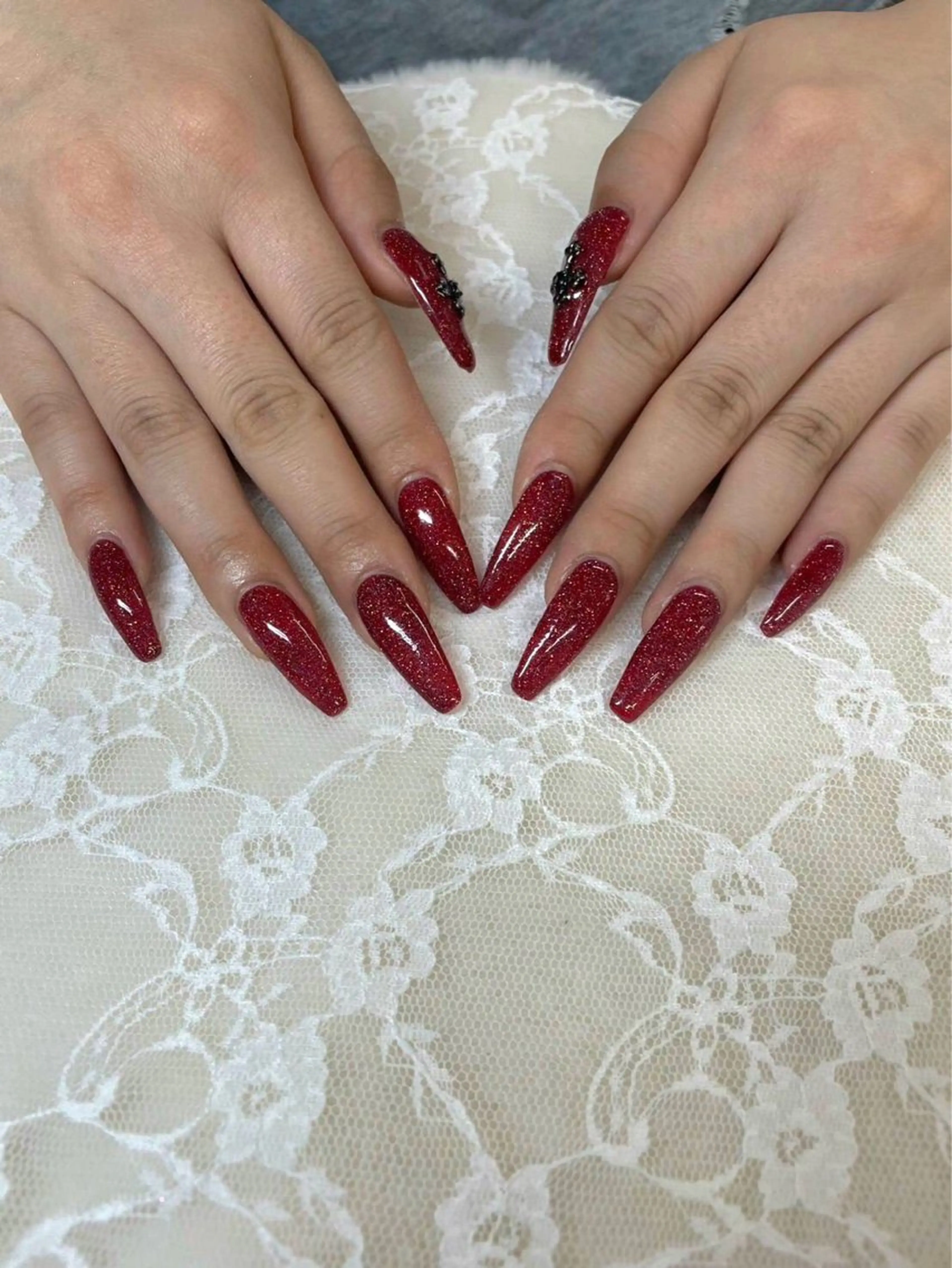 【12/13限定】✨フラッシュネイルワンカラー、施術後に口コミ投票お願いします🤲の写真