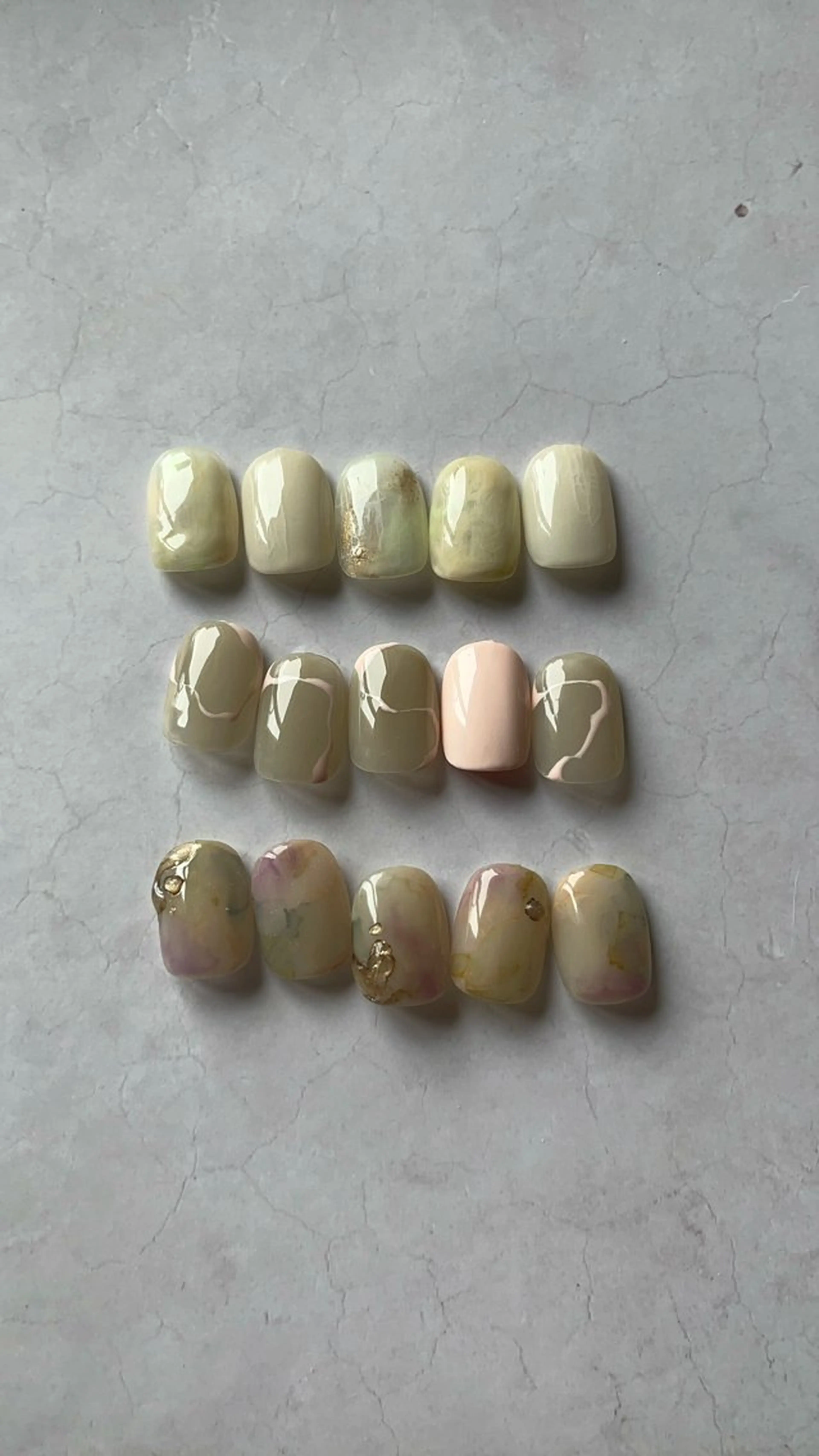 ネイル 春ネイル ハンドネイル MUKUTOU nail 　YUKIのネイルデザイン