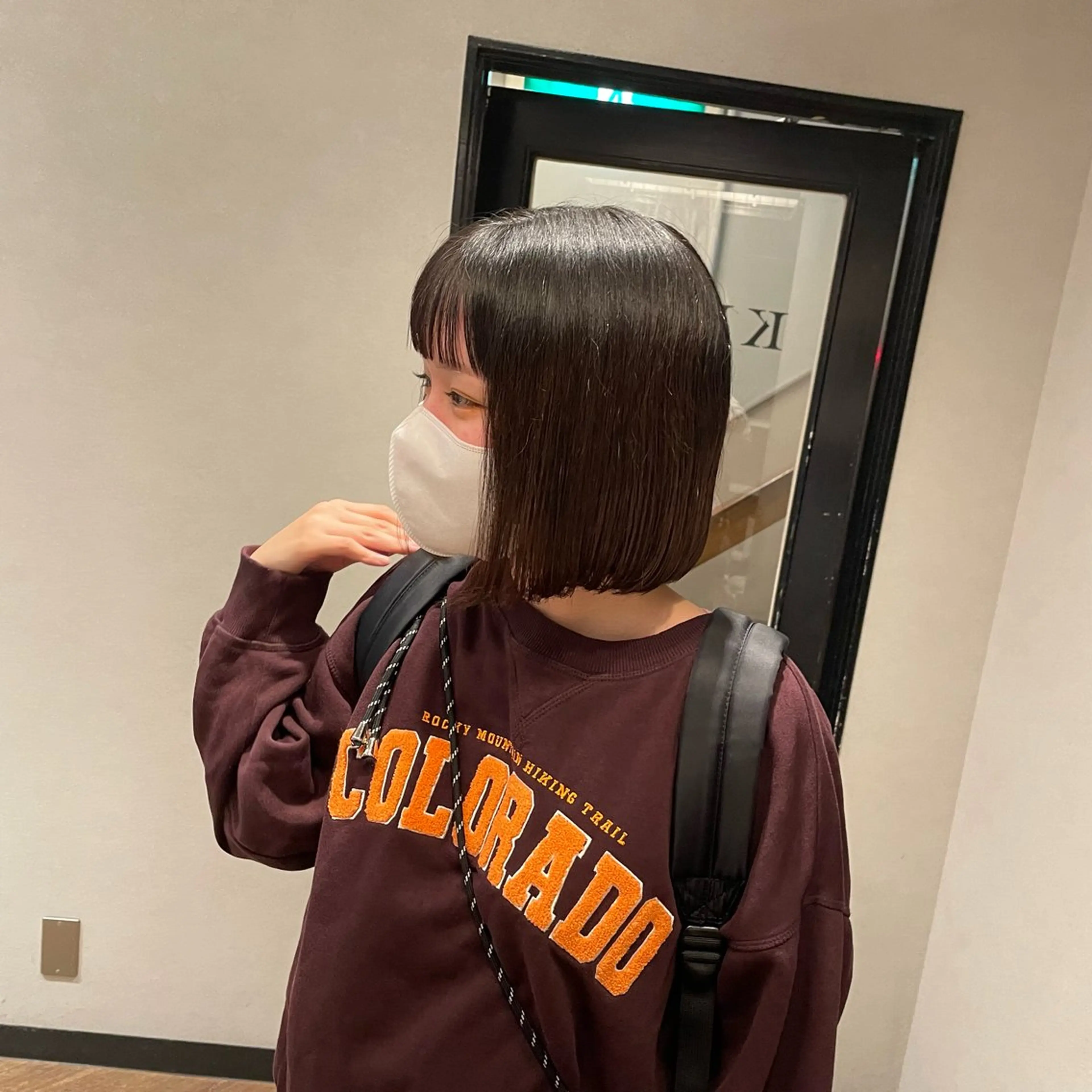セミロング ボブ 金城 二千夏のヘアスタイル
