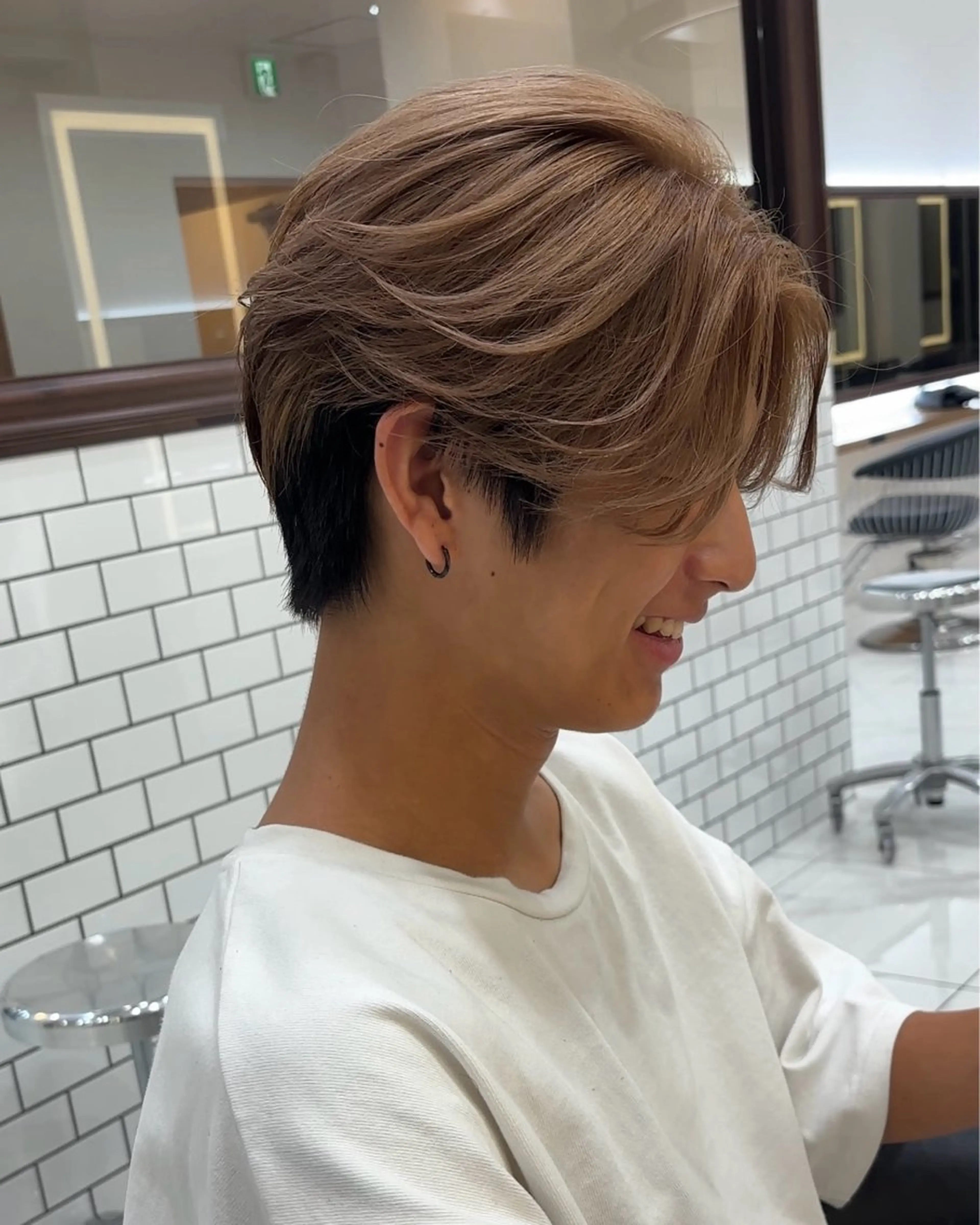 カラー メンズ メンズブリーチ メンズハイトーン ブリーチ ハイトーンカラー ヘアカラー miyu'somotesando所属・菅野 心悠/メンズヘアのヘアスタイル