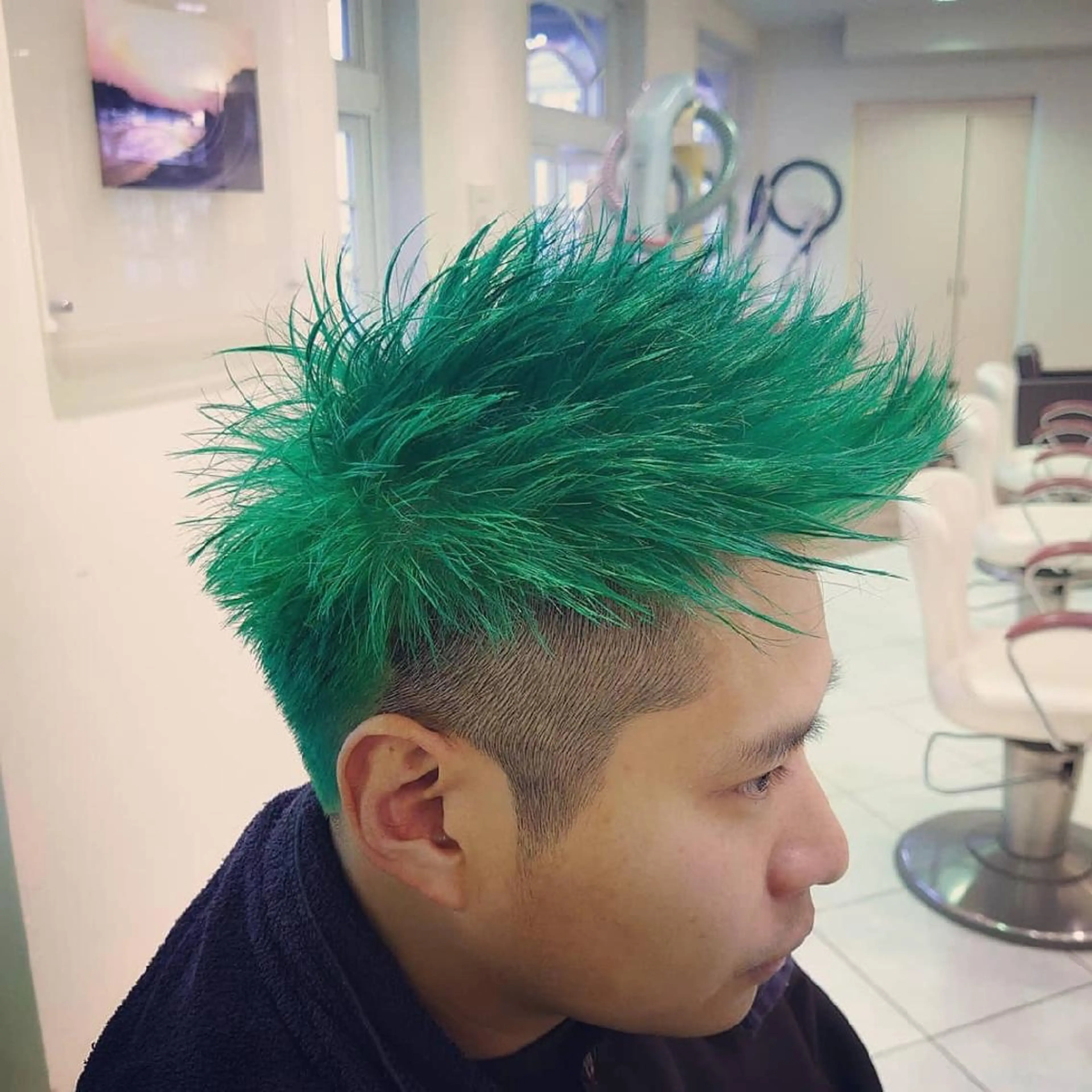 ショート カラー メンズ モヒカン 🐺一ノ瀬 凌 / デザインウルフ🐺のヘアスタイル