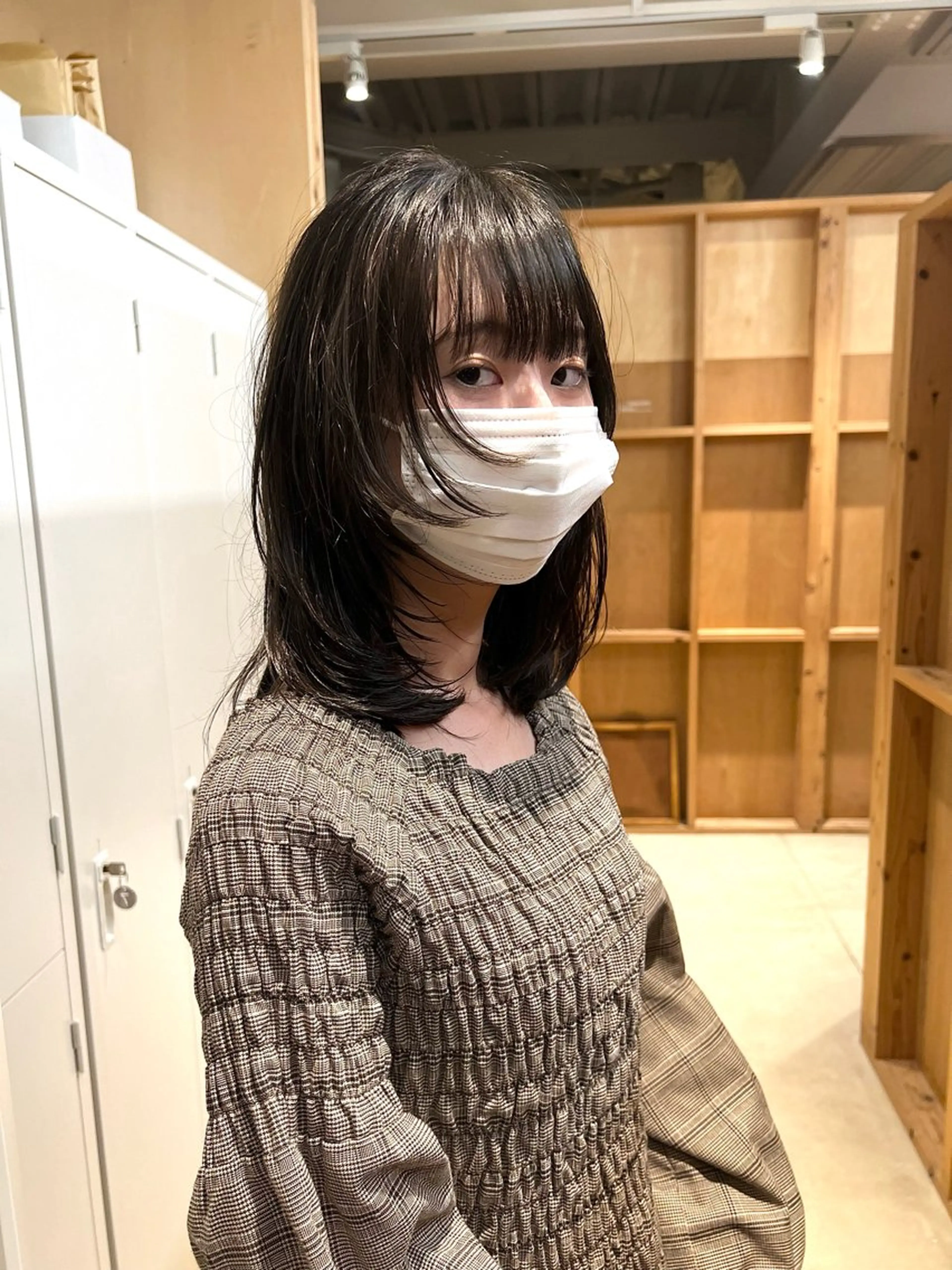 ミディアム ヘアカラー 青木 芽生のヘアスタイル