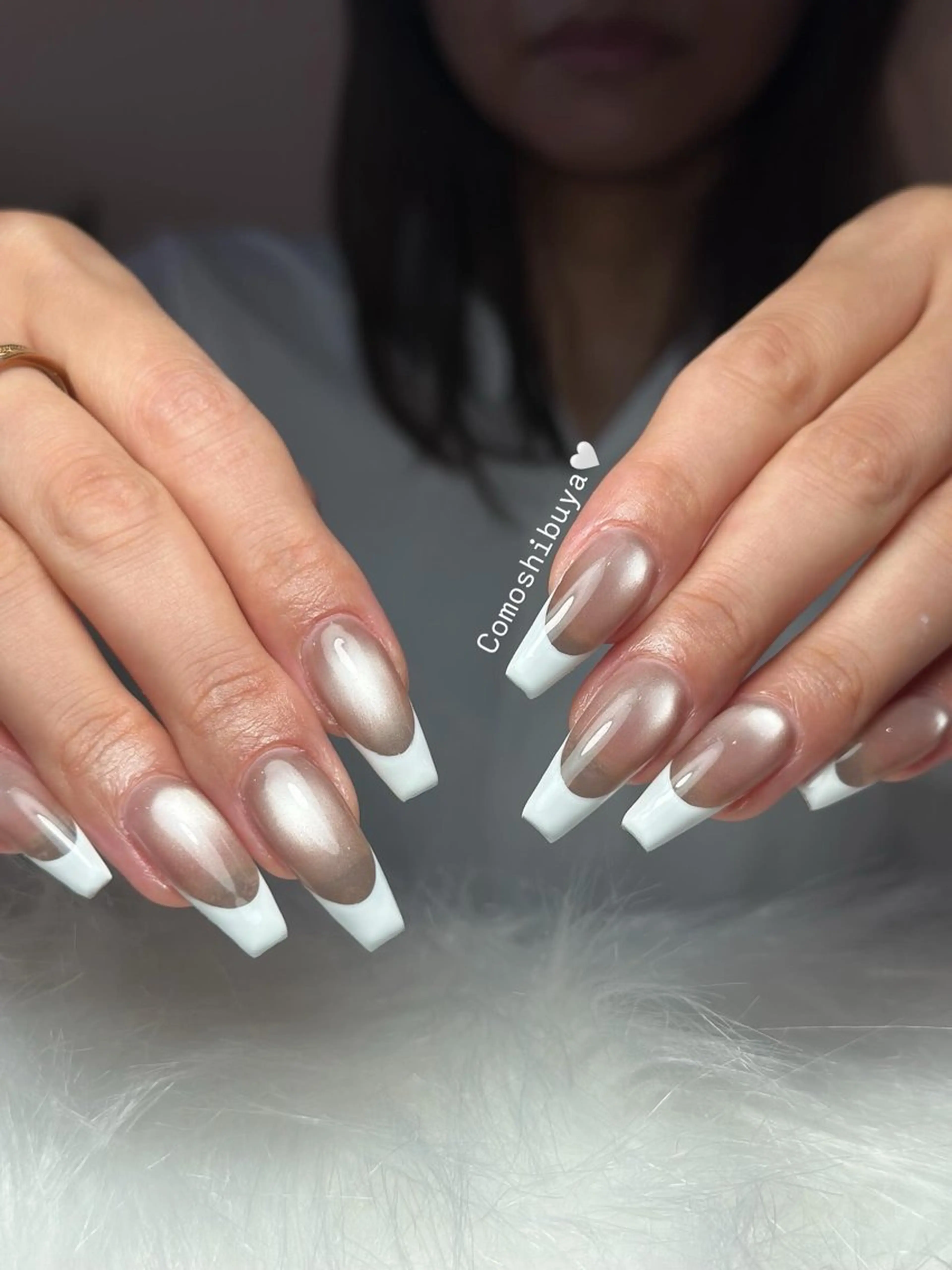 ネイル 韓国ネイル シンプルネイル ワンホンネイル CoMo Nail Studio所属・CoMo Nailのネイルデザイン