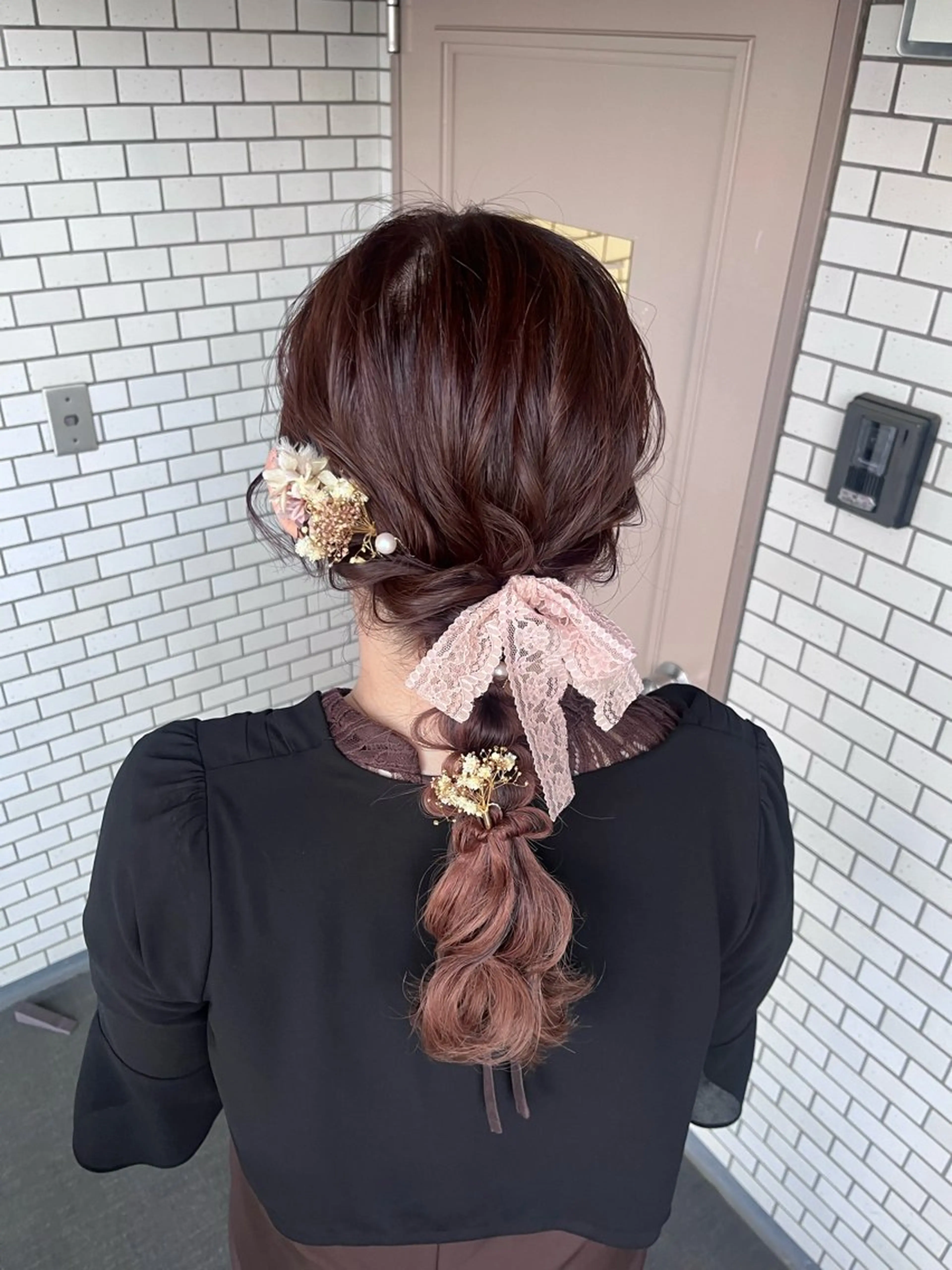 ヘアアレンジ ヘアセット 参列 ✽ 推し活ヘア 💕ゆり🐈🐾のヘアスタイル