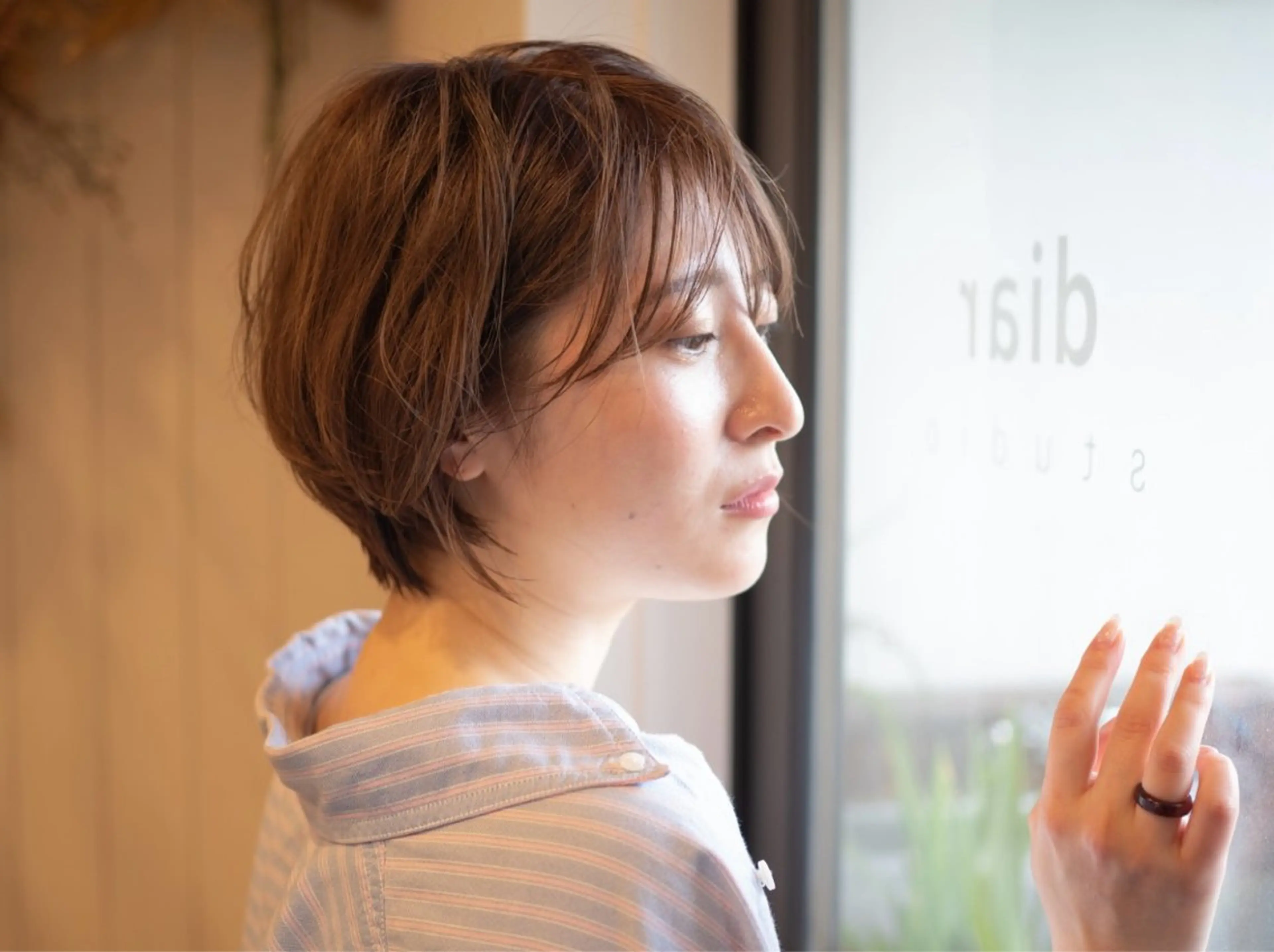 ショート カラー ヘアカラー トリートメント miyuu🔆 ナチュラルハイライトのヘアスタイル