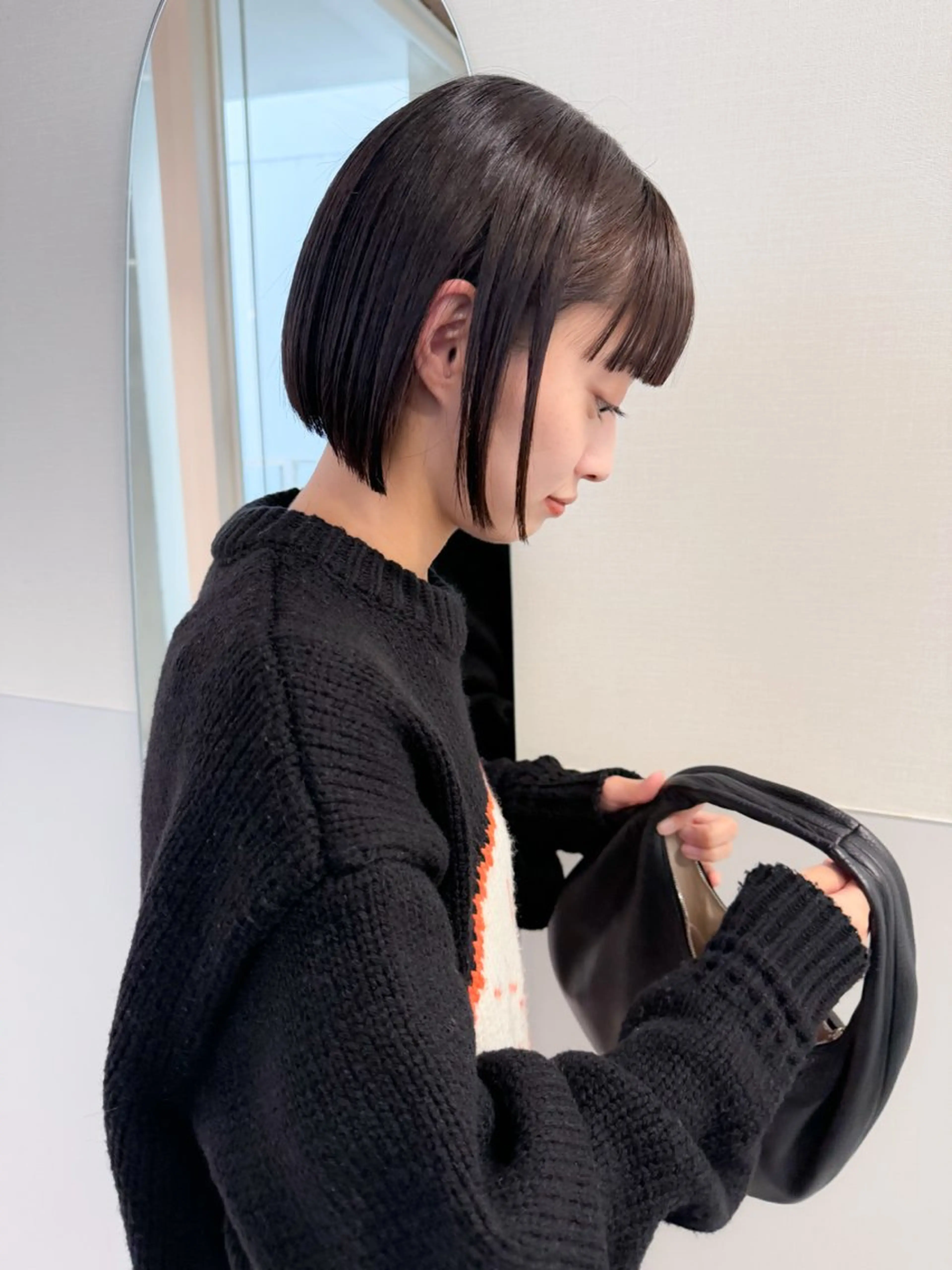 ショート カラー パーマ 美髪改善/レイヤー カット🫧辻未侑のヘアスタイル