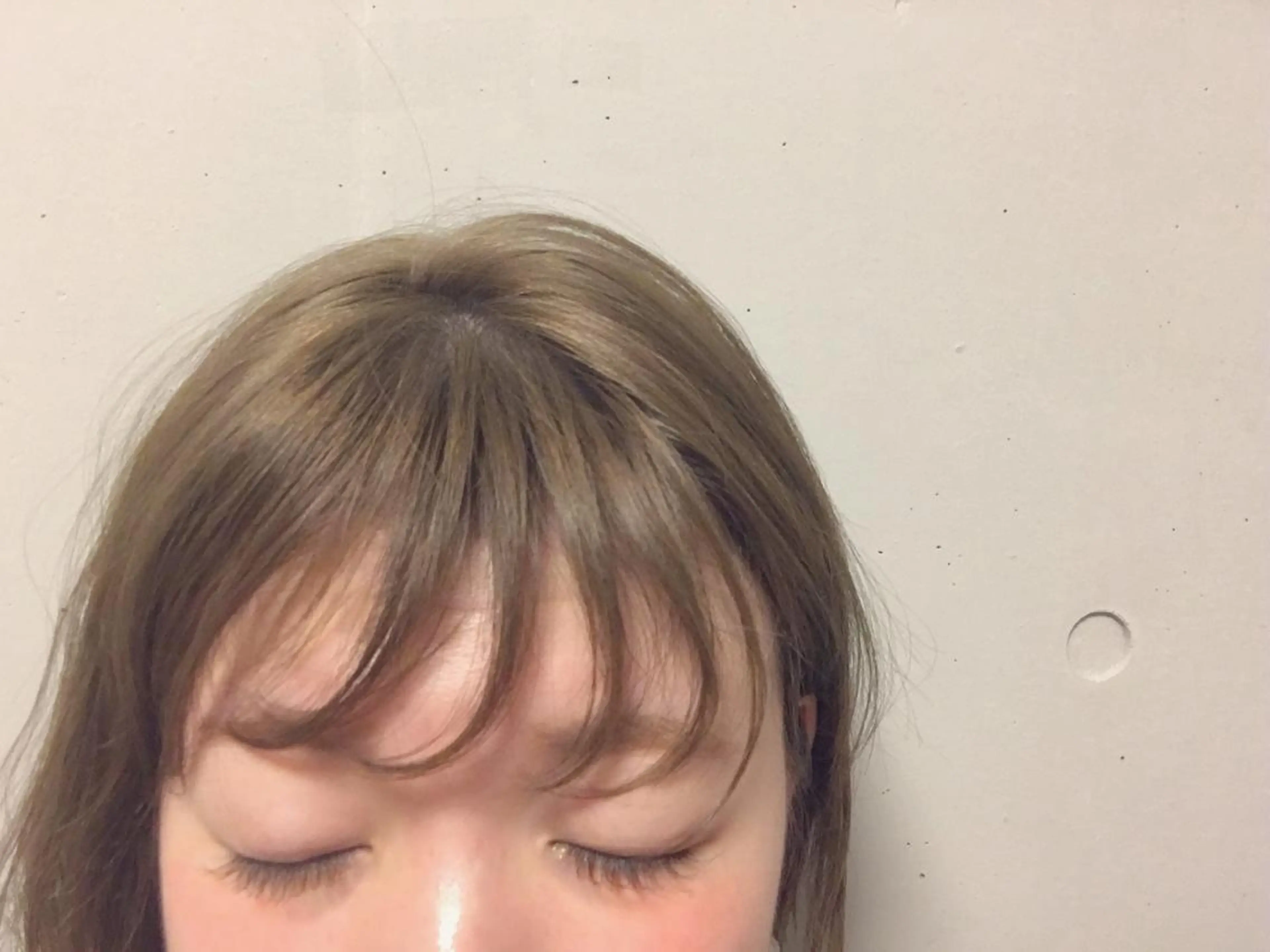 ショート ミディアム セミロング シースルーバング 江原 彩華のヘアスタイル