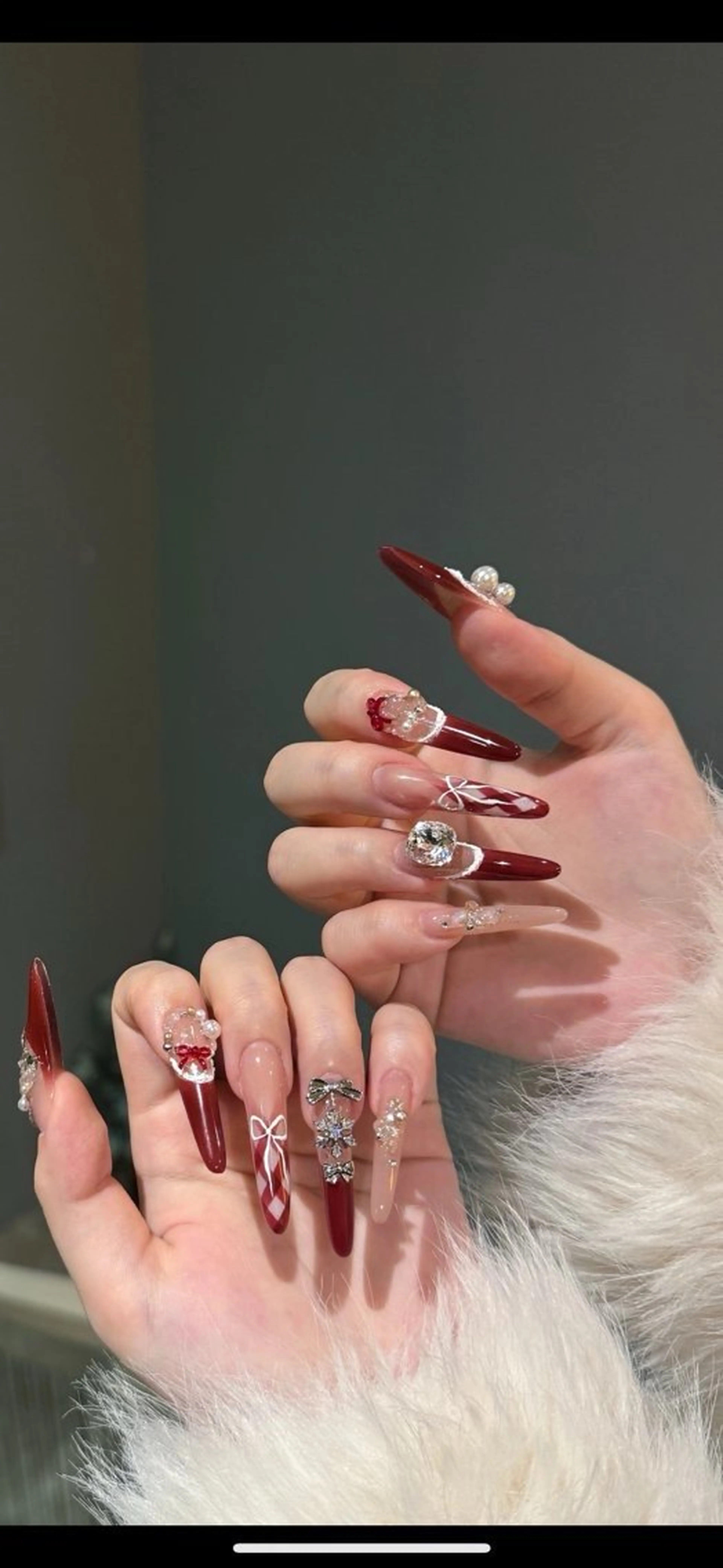 ネイル アートネイル 長さ出し ジェルネイル マグネットネイル ニュアンスネイル なな_ CloudyChanのネイルデザイン