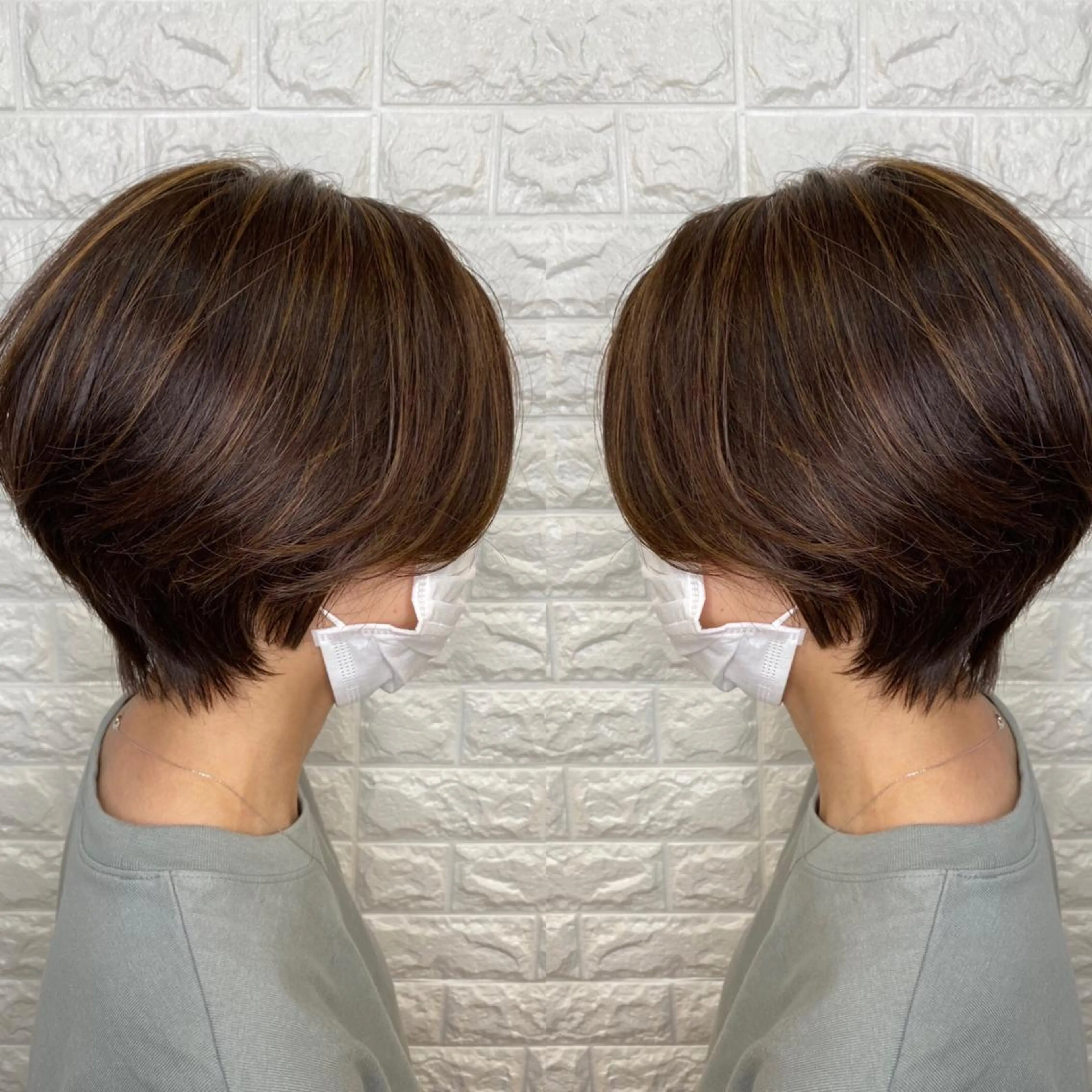 ショート カラー カット ヘアカラー トリートメント 金沢 広美のヘアスタイル