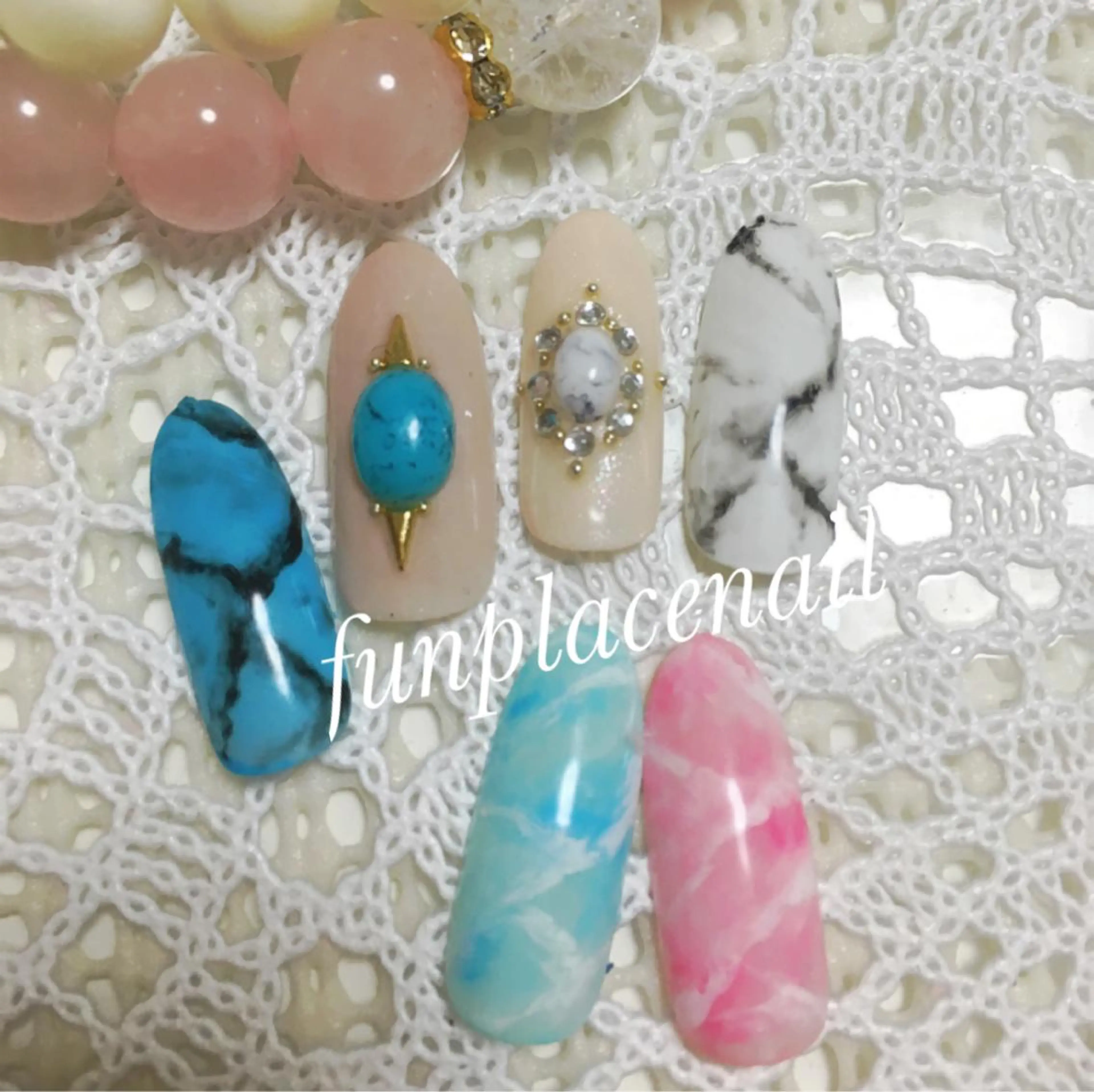 ショート ミディアム セミロング ロング カラー パーマ ヘアアレンジ メンズ キッズ ネイル まつエク nail salon&school felice所属・フェリーチェ瑞江店 新山のネイルデザイン